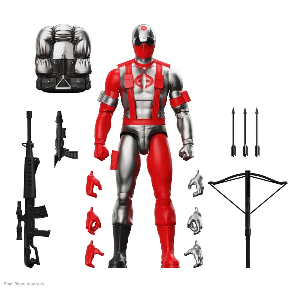 Super7 G.I. Joe Ultimates Cobra Mortal figura 18 cm metalic
