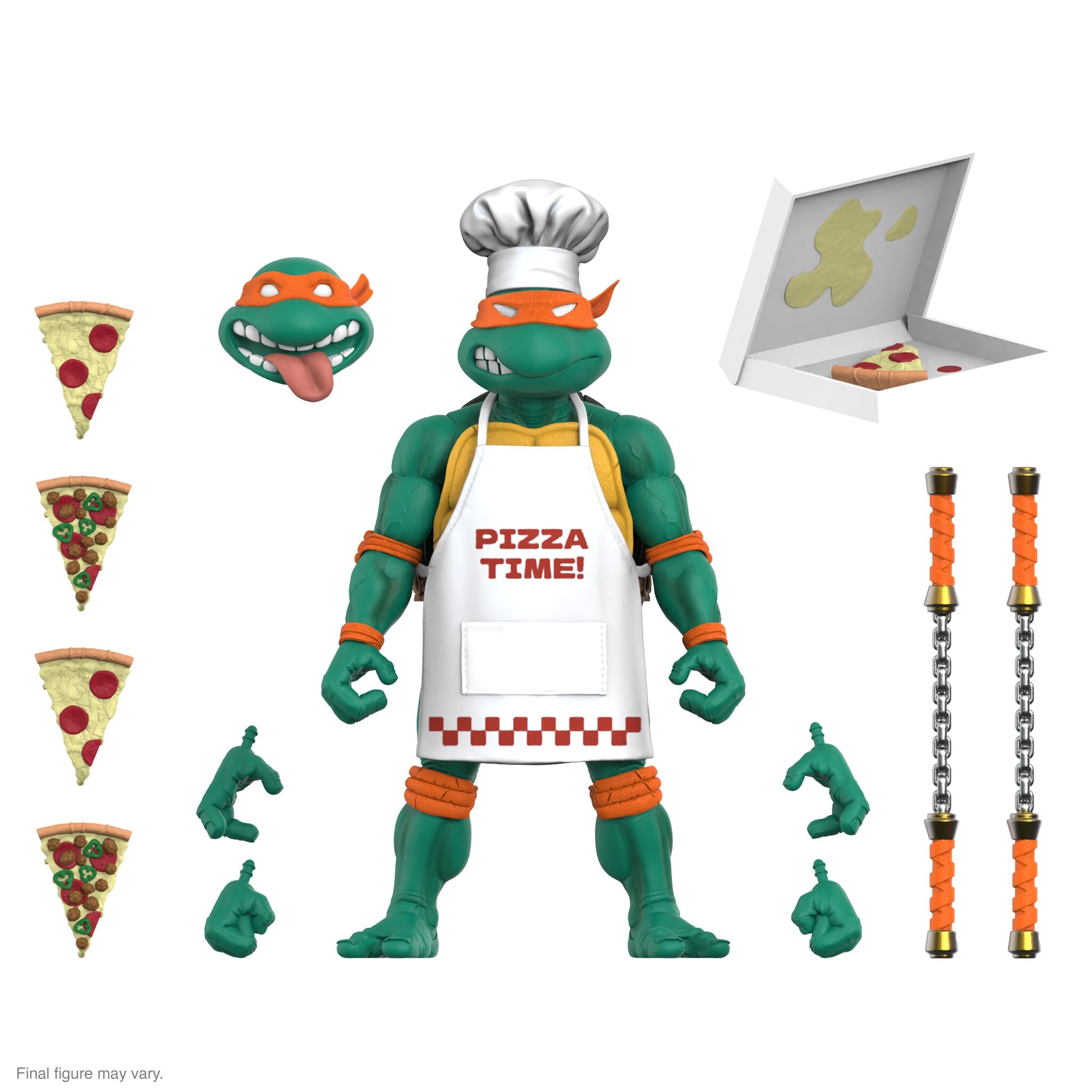 Super7 TMNT Ultimates Michelangelo Pizza Chef figurina 7 inch