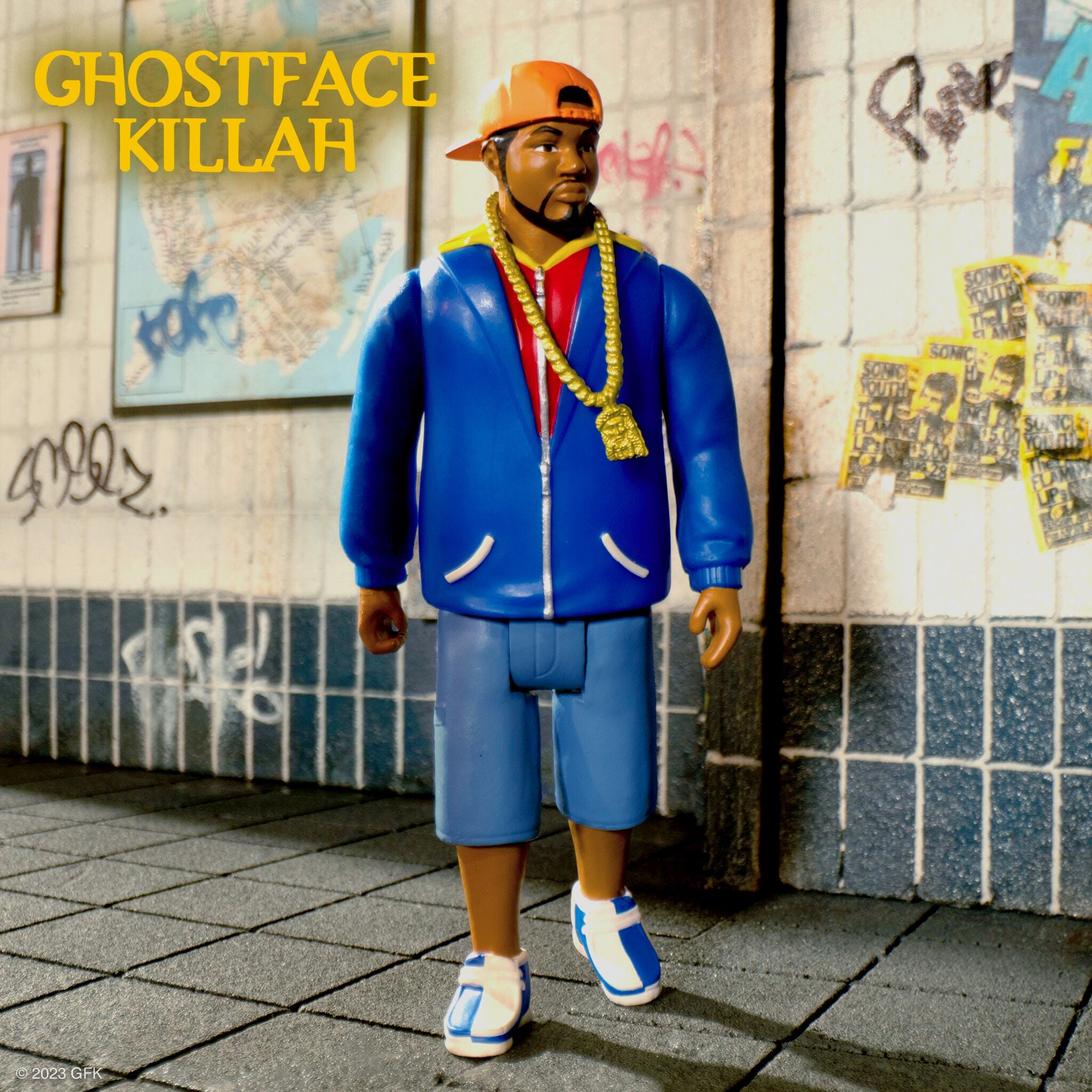 Super7 ReAction Ghostface Killah Ironman figurina 9,5 cm