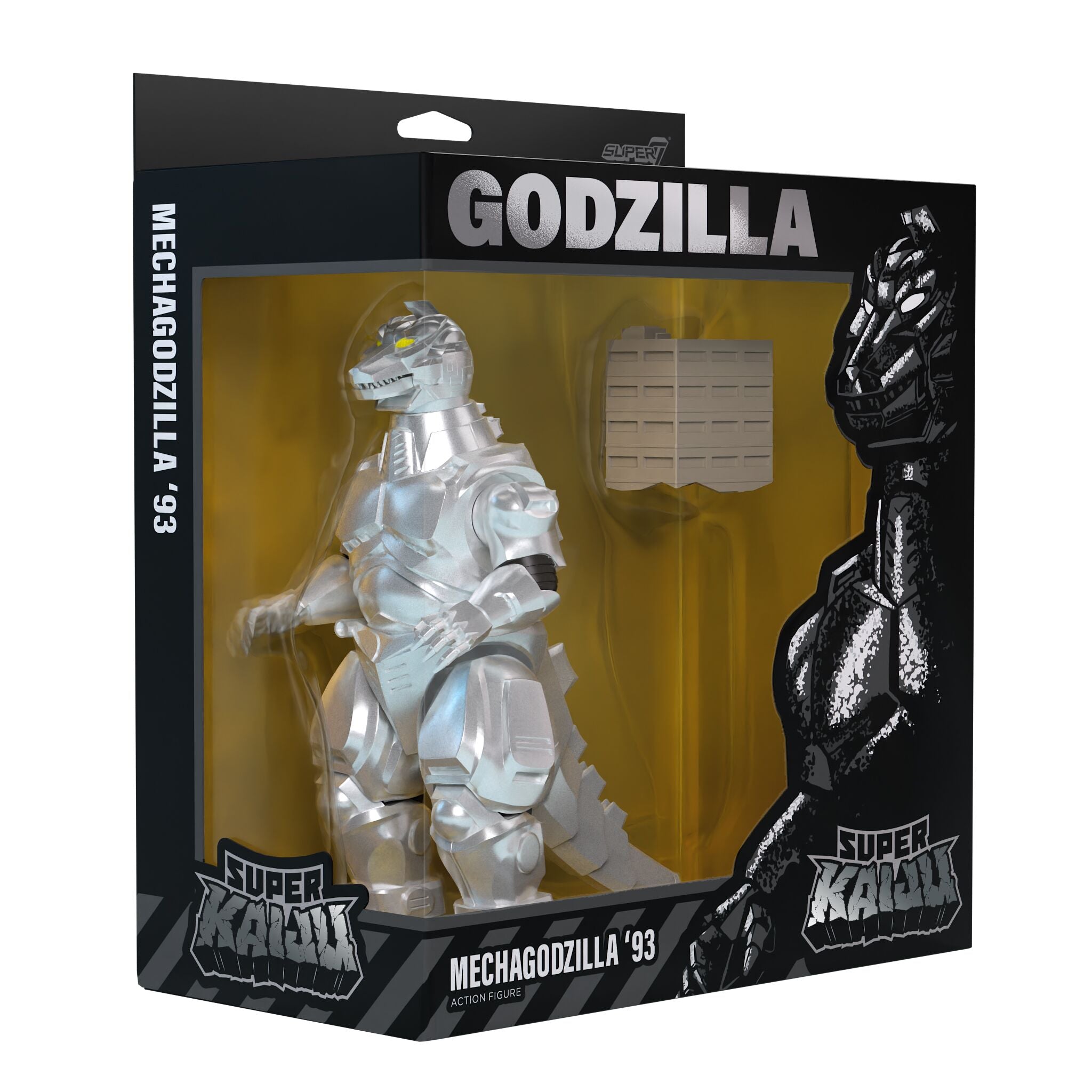 Super7 Toho Mechagodzilla II 1993 figurina 14 cm cladire