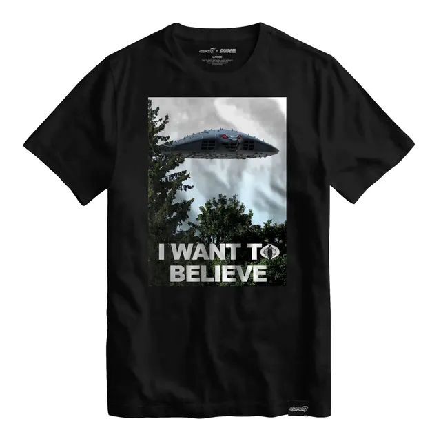 Super7 G.I. Joe I Want To Believe Mothership tricou negru bumbac