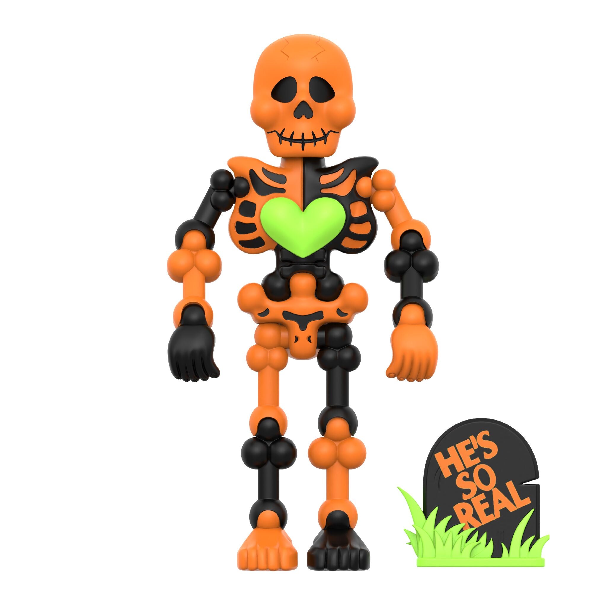 Super7 Mr. Bones Orange Black figurina sicriu Halloween