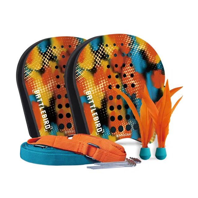 Waboba BattleBird set joc curte 2 palete + fluturași + careu