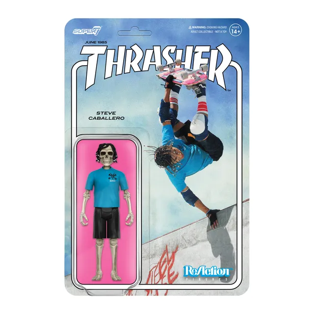 Super7 ReAction Steve Caballero figurina 9,5 cm Thrasher