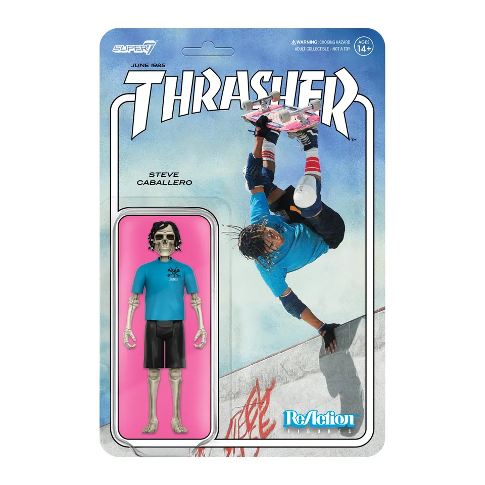 Super7 ReAction Steve Caballero figurina 9,5 cm Thrasher