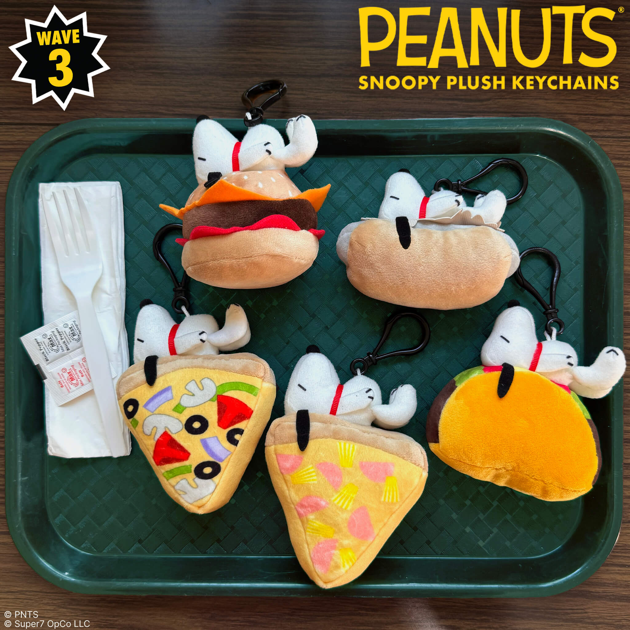 Super7 Peanuts Snoopy plus breloc mancare set 12 blind box