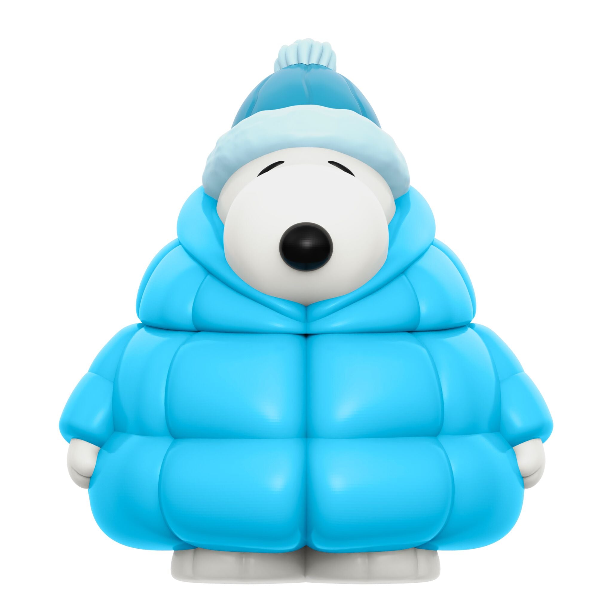 Super7 Peanuts Snoopy figurina vinil Puffy Coat