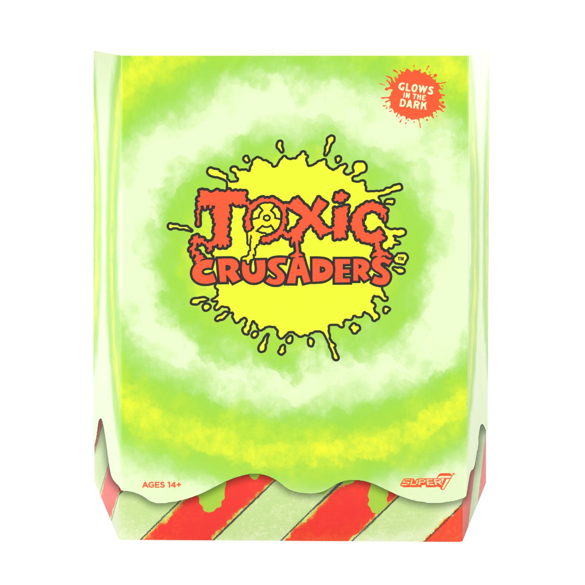 Super7 Toxic Crusaders Radiation Ranger figurina fosforescenta
