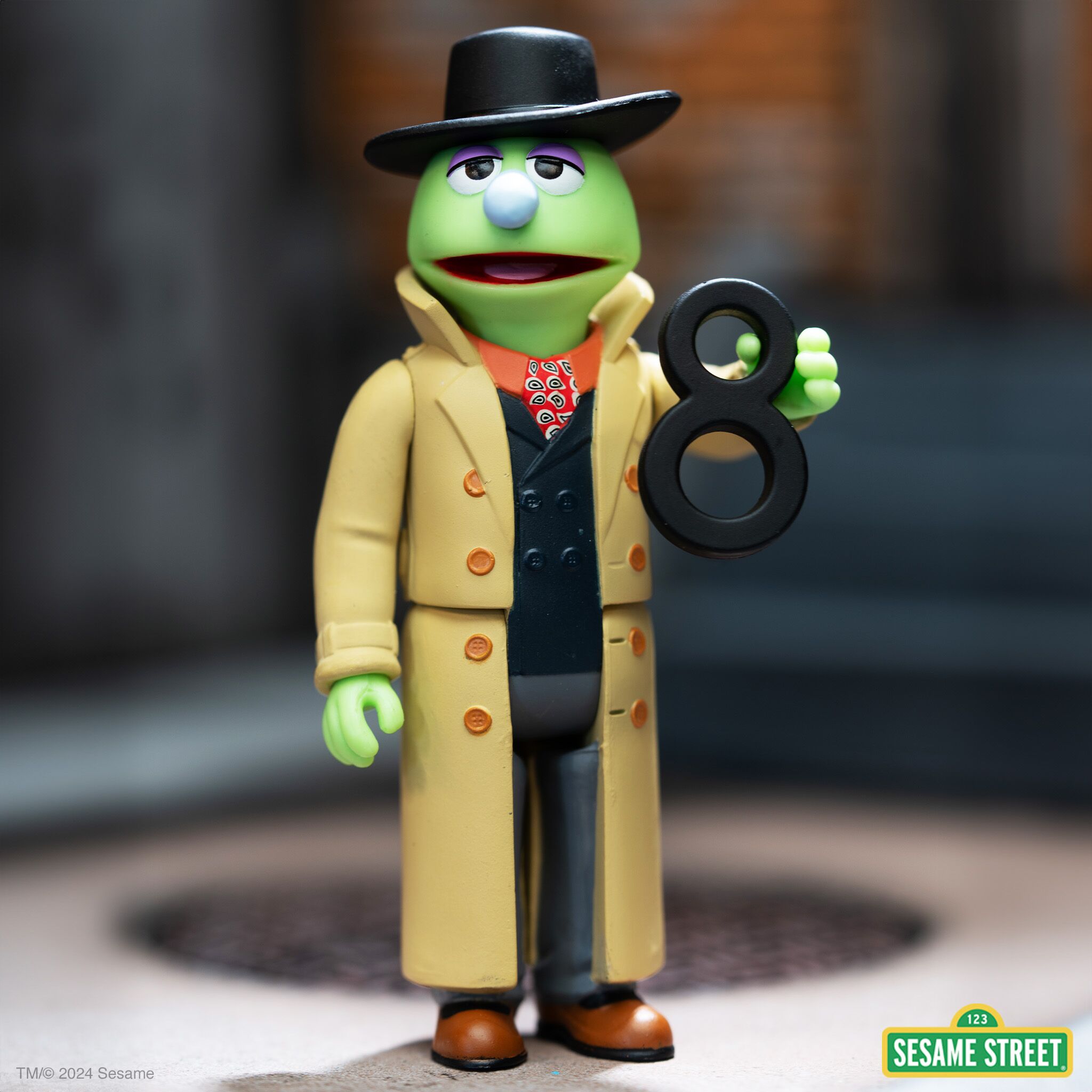 Super7 Sesame Street Lefty ReAction figurina 9,5 cm cu 8