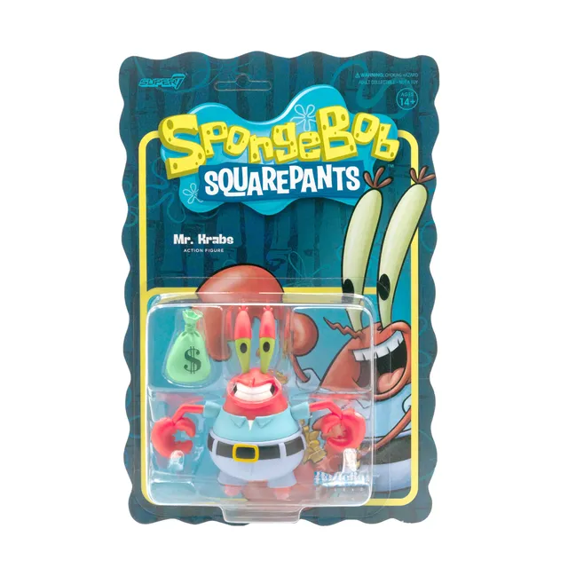Super7 SpongeBob ReAction Wave 1 figurina Mr. Krabs