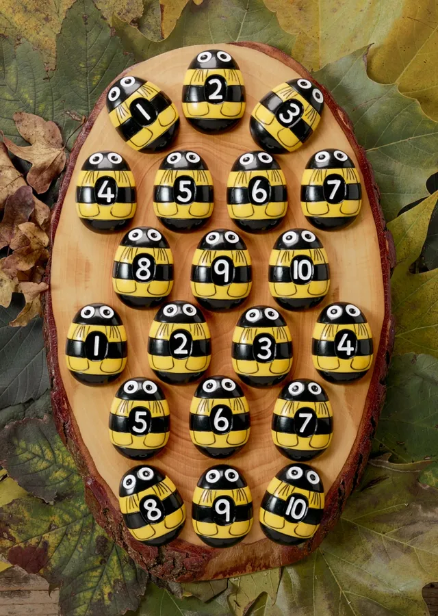 Yellow Door Honey Bee Number pietre numere 20 piese 1-10