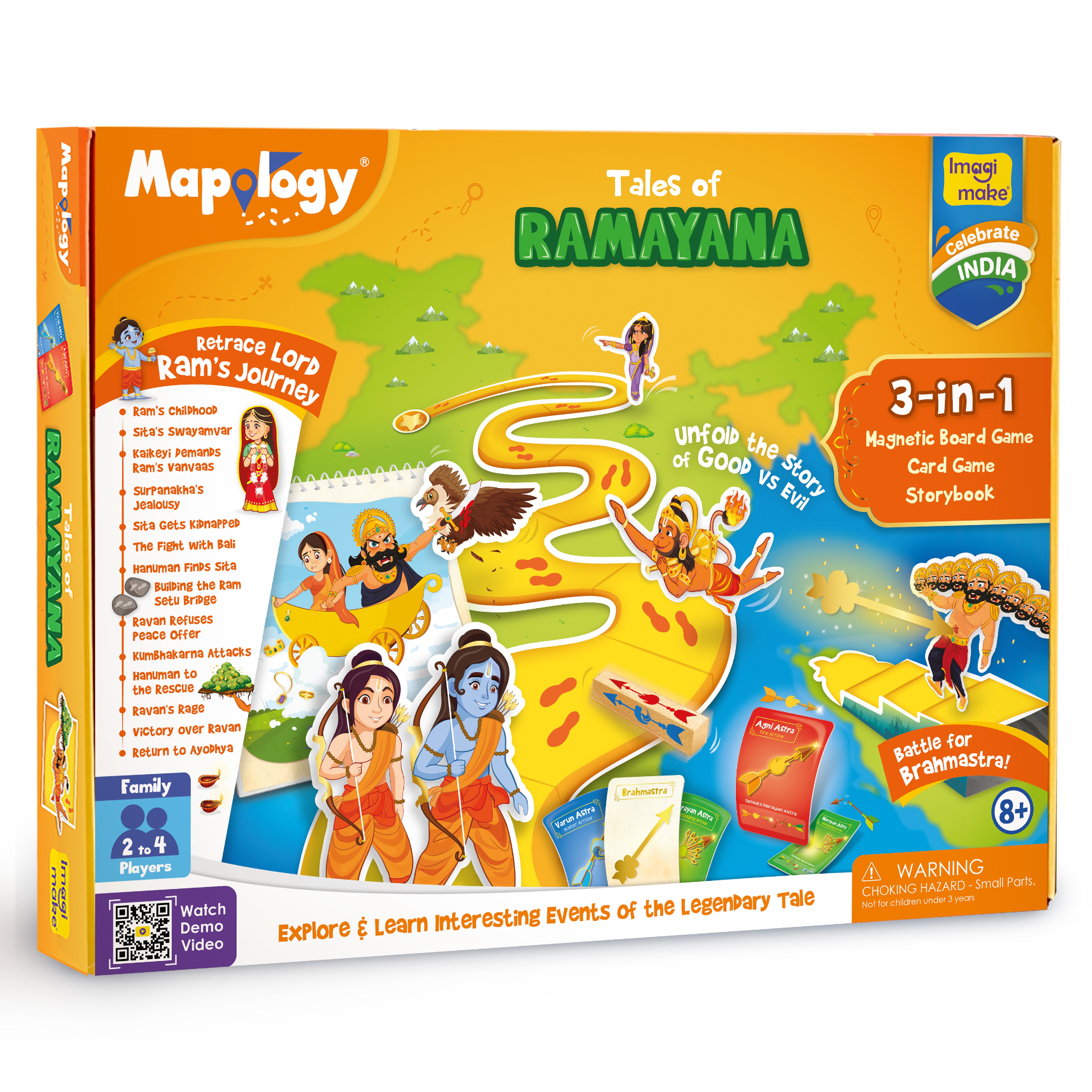 Imagimake Diwali Combo Kit creativ 13 proiecte + joc Ramayana