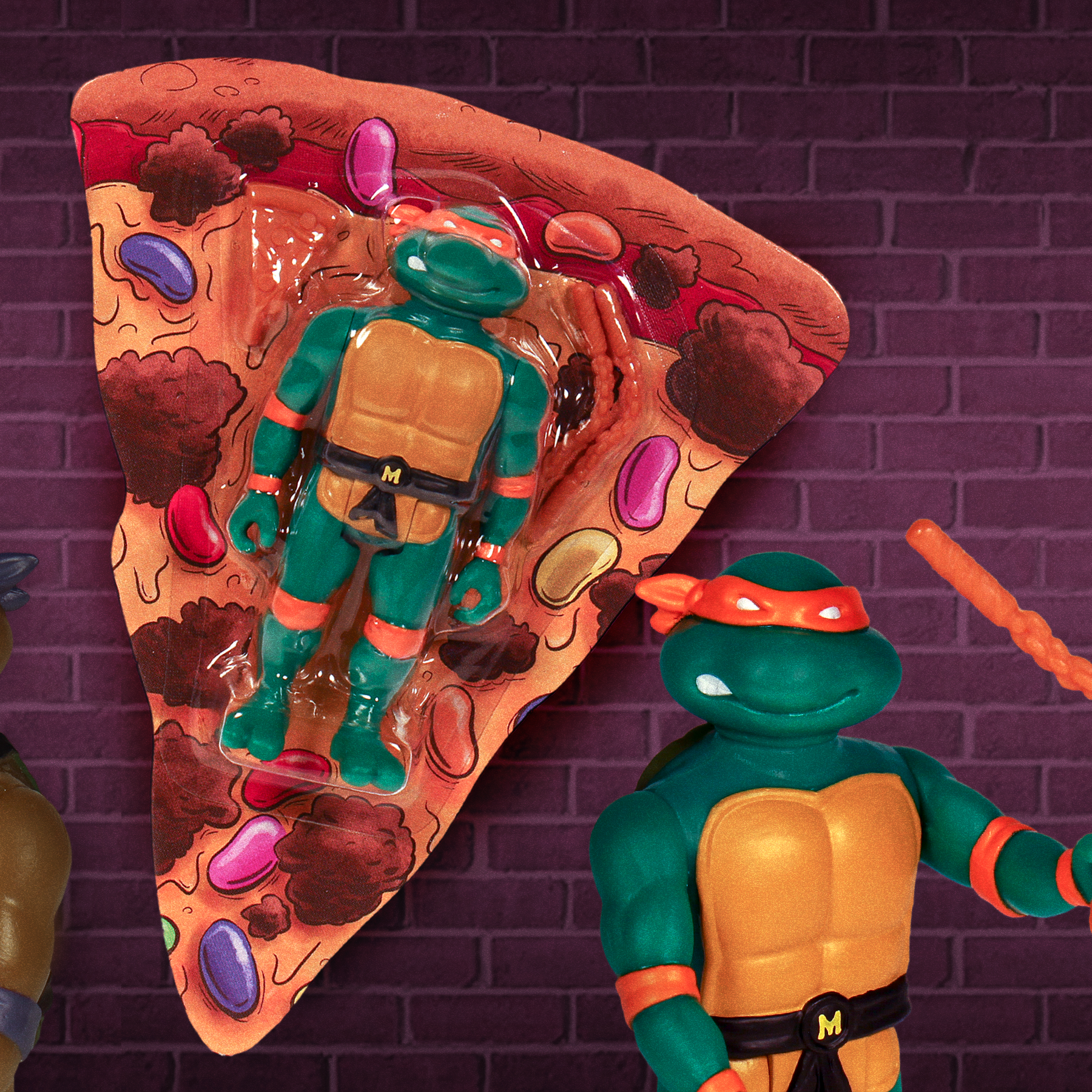 Super7 ReAction TMNT Pizza Box 4 figurine 9,5cm SDCC