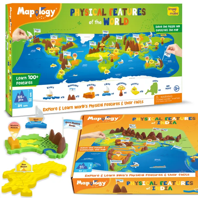 Imagimake Mapology India-Lume puzzle relief 150 repere