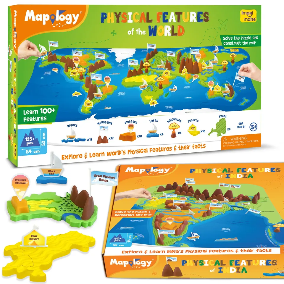 Imagimake Mapology India-Lume puzzle relief 150 repere