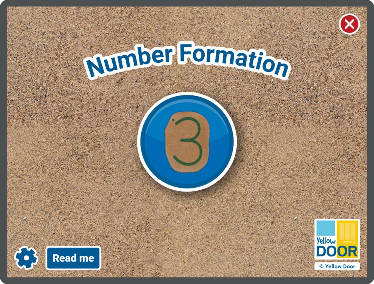 Yellow Door Number Formation aplicatie cifre 1-20 PC Mac