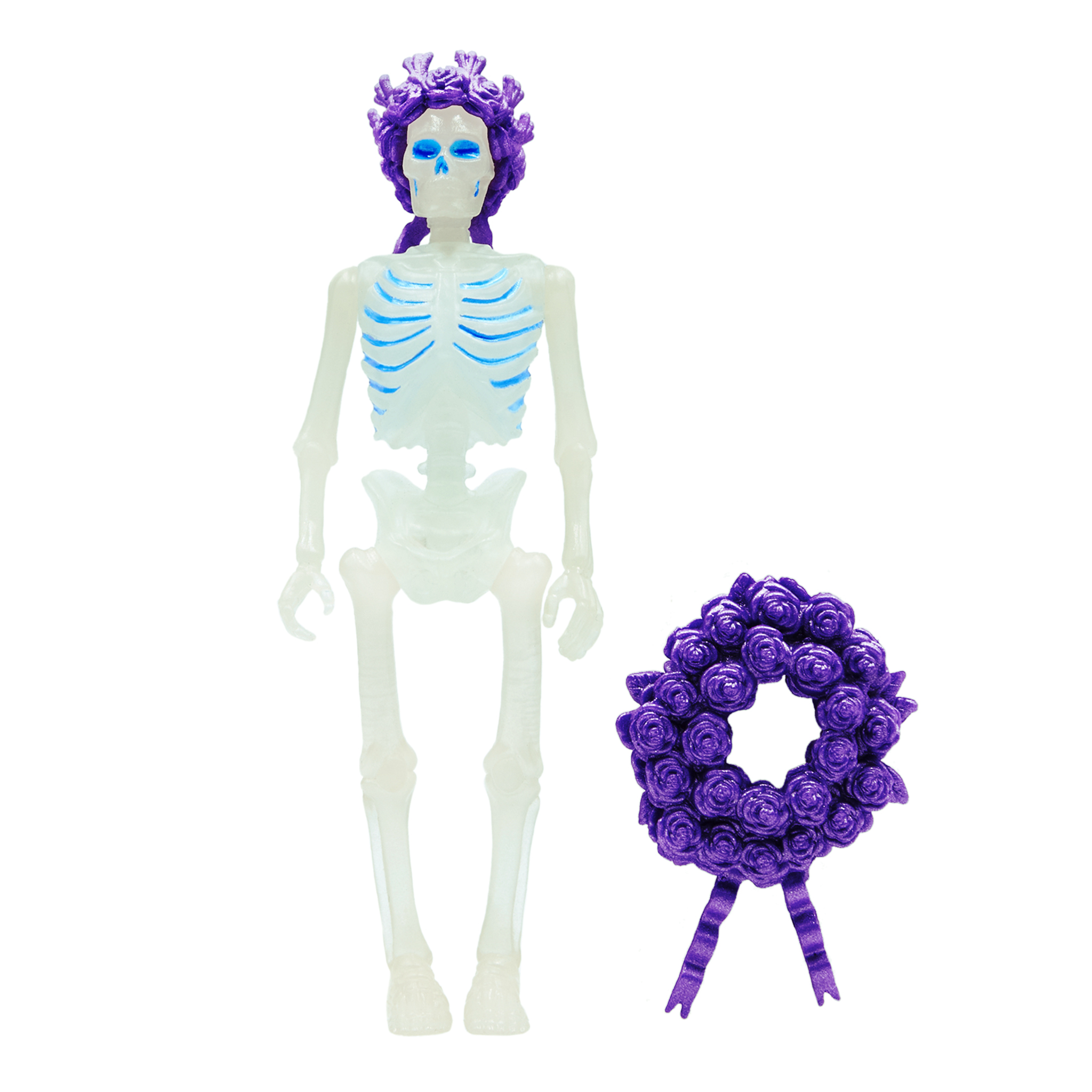 Super7 Grateful Dead ReAction Bertha Glow figurina fosforescenta