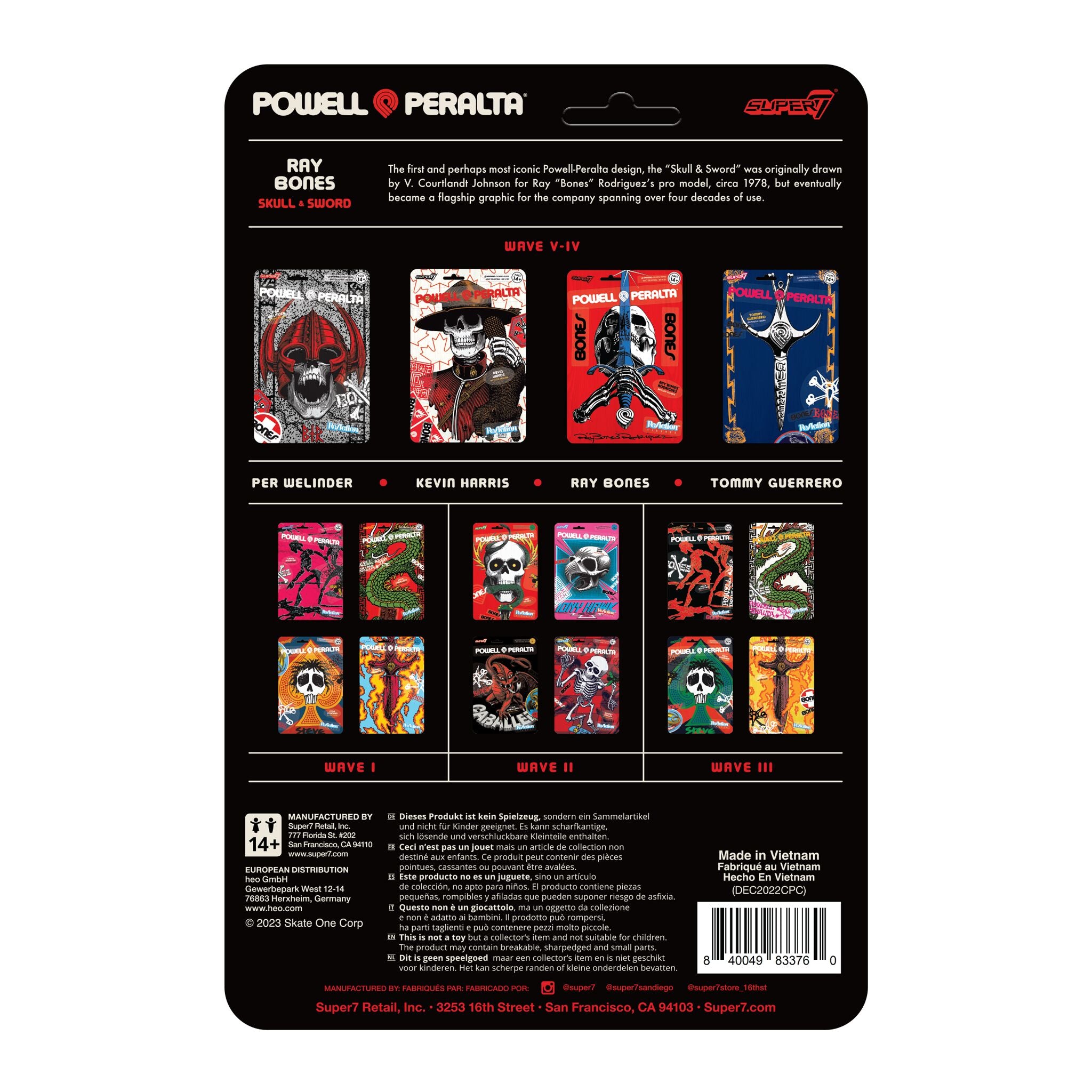 Super7 Powell-Peralta ReAction Ray Bones figurina skate