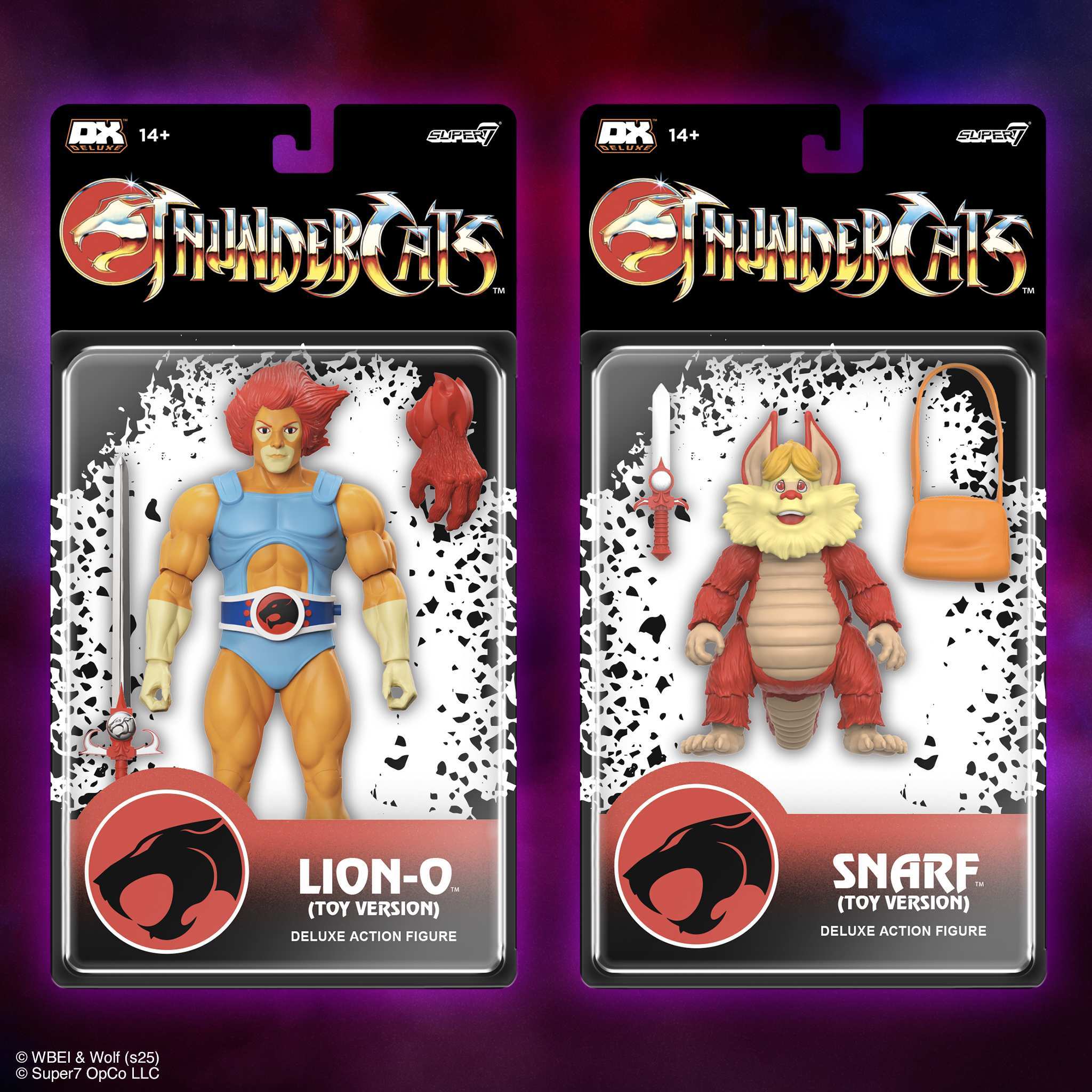 Super7 ThunderCats Deluxe Lion-O Snarf figurine set 2 buc 18 cm