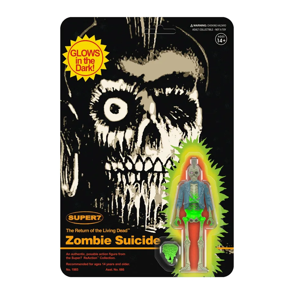 Super7 ReAction Zombie Suicide figurina fosforescenta