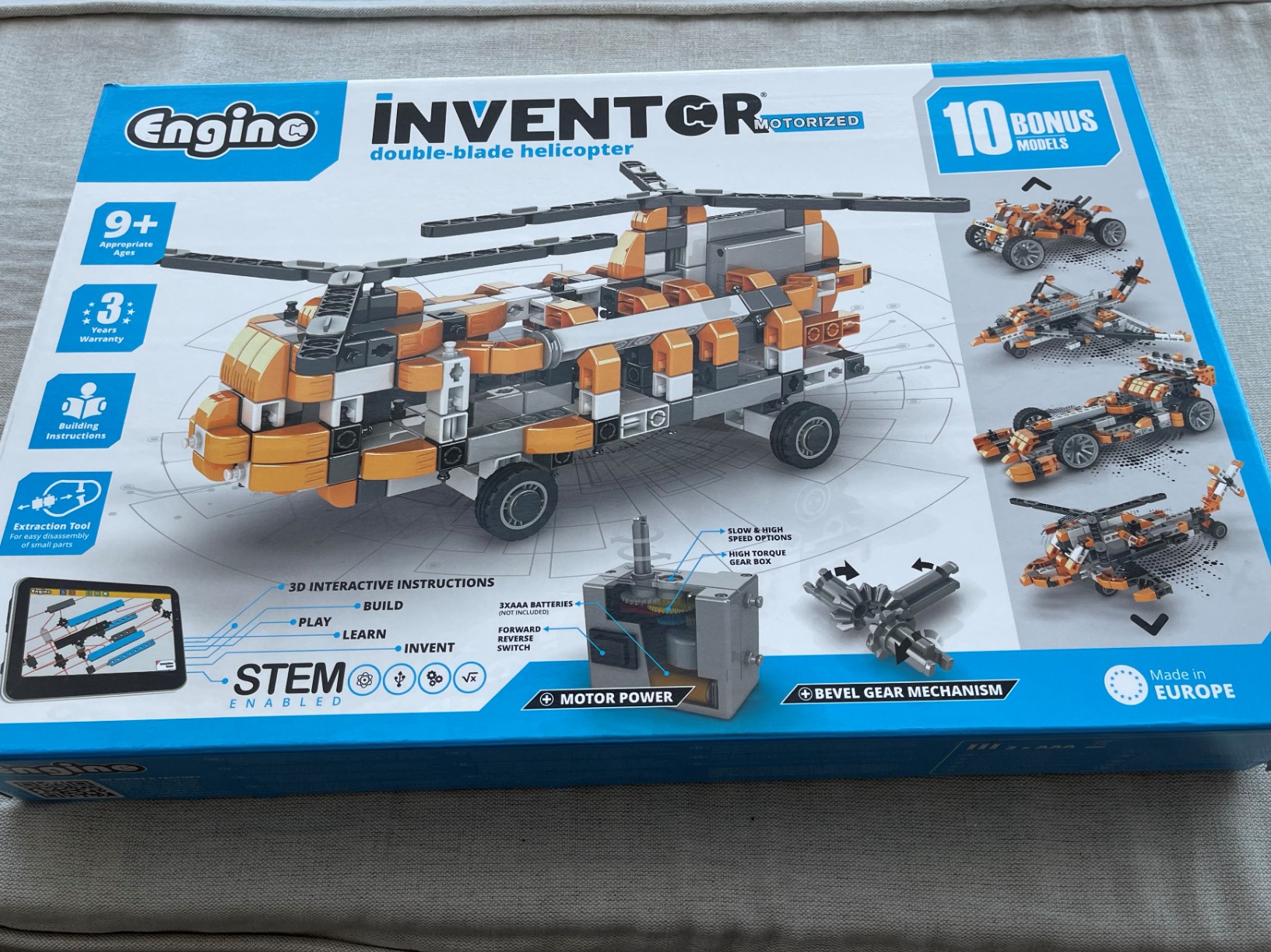 Engino Inventor elicopter set constructie 10 modele motorizat