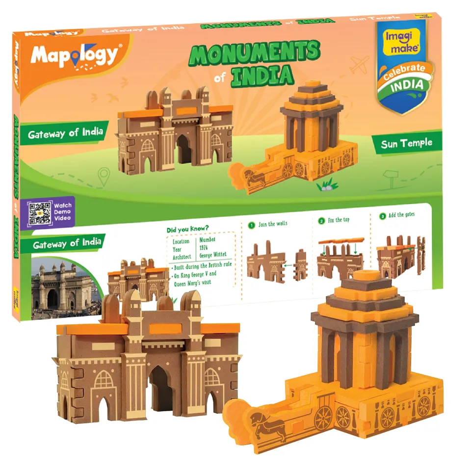 Imagimake Mapology Monuments set constructie 2 monumente
