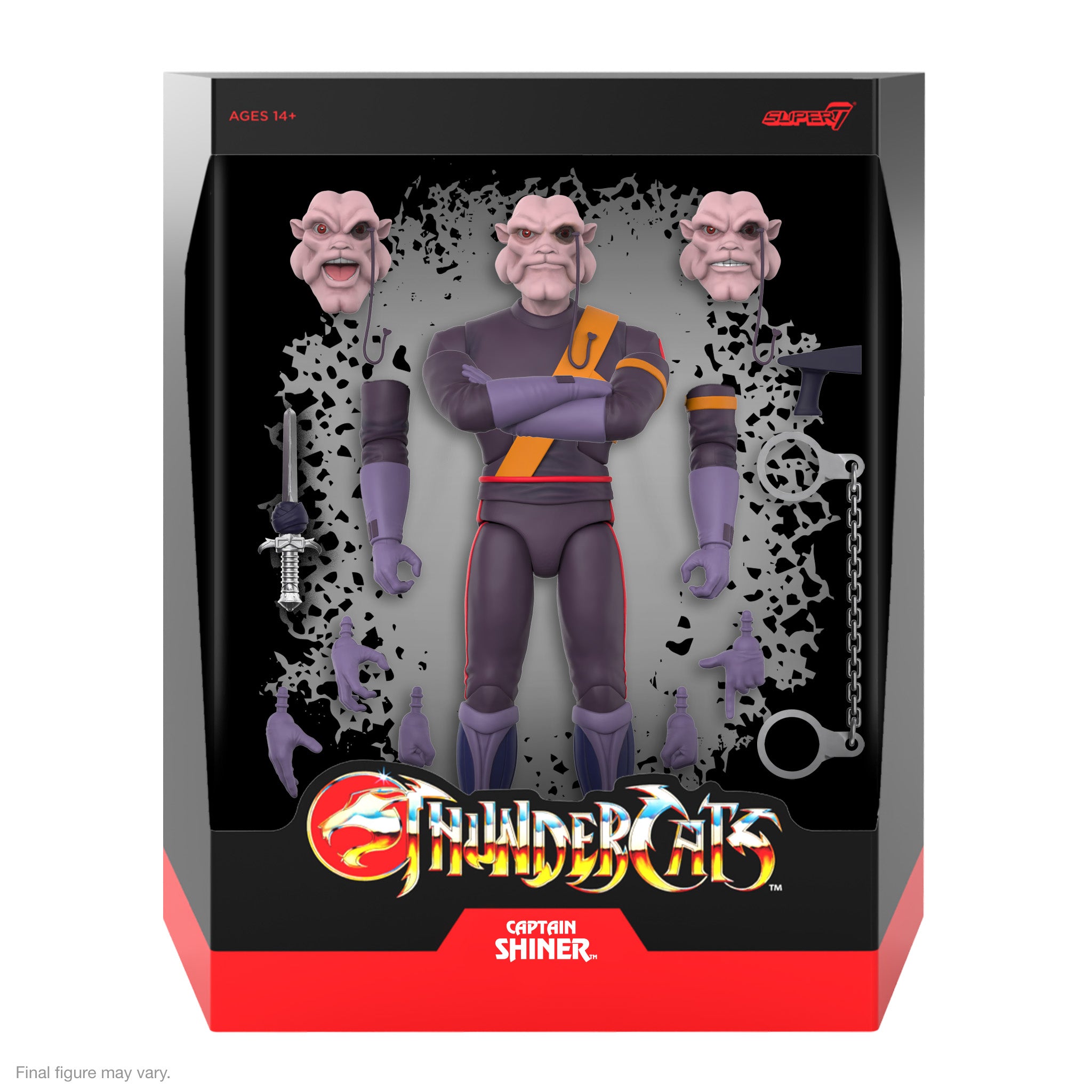 Super7 ThunderCats Captain Shiner figurina 18cm