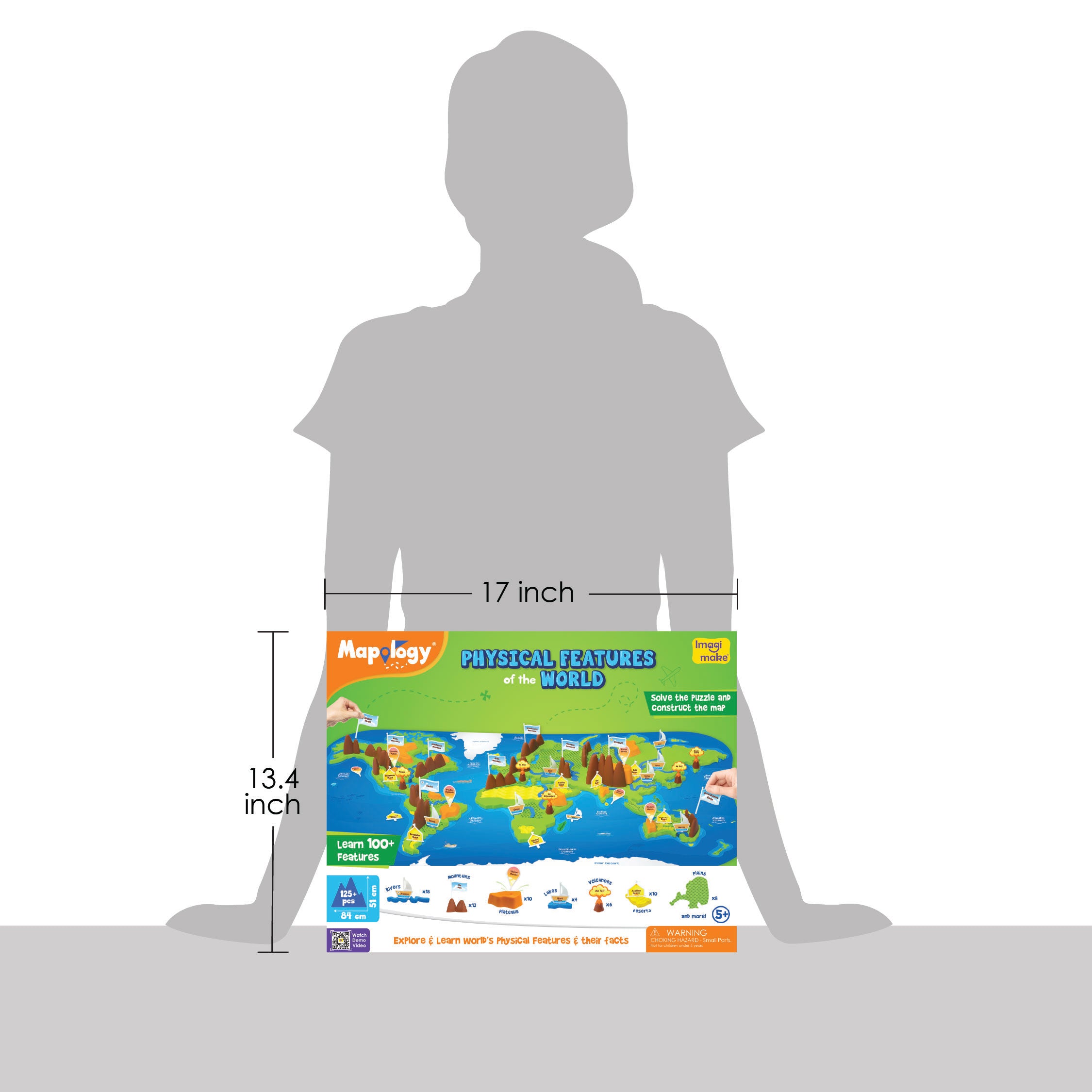 Imagimake Mapology Physical Features puzzle lume relief 3D