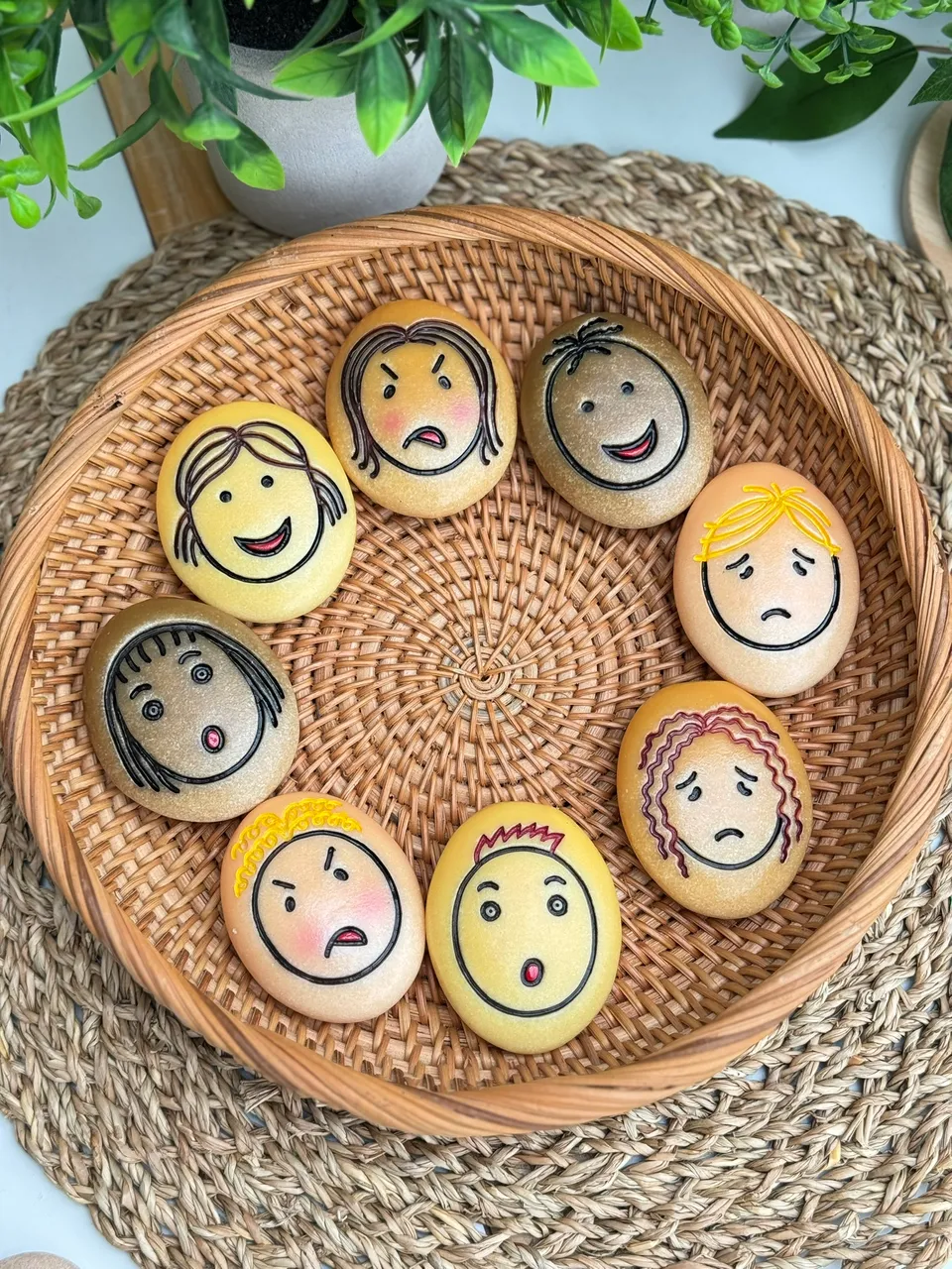 Yellow Door Jumbo Emotion Stones pietre emoții 8 set mare