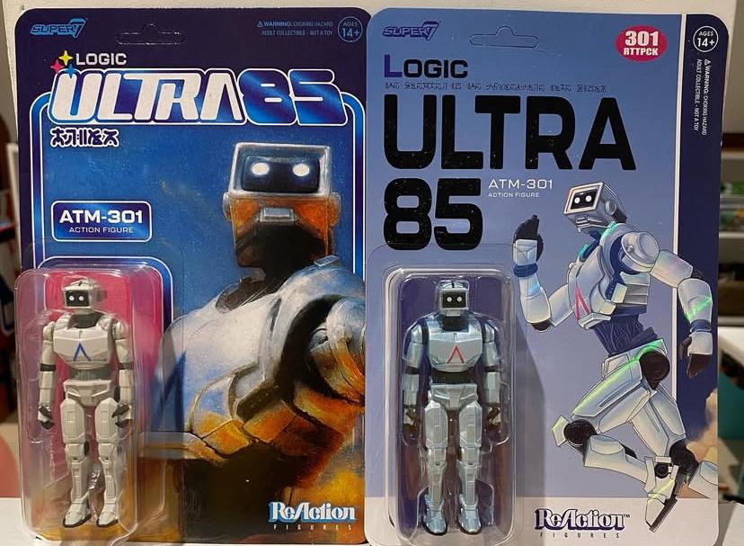 Super7 ReAction Logic ATM-301 figurina albastra 9,5 cm