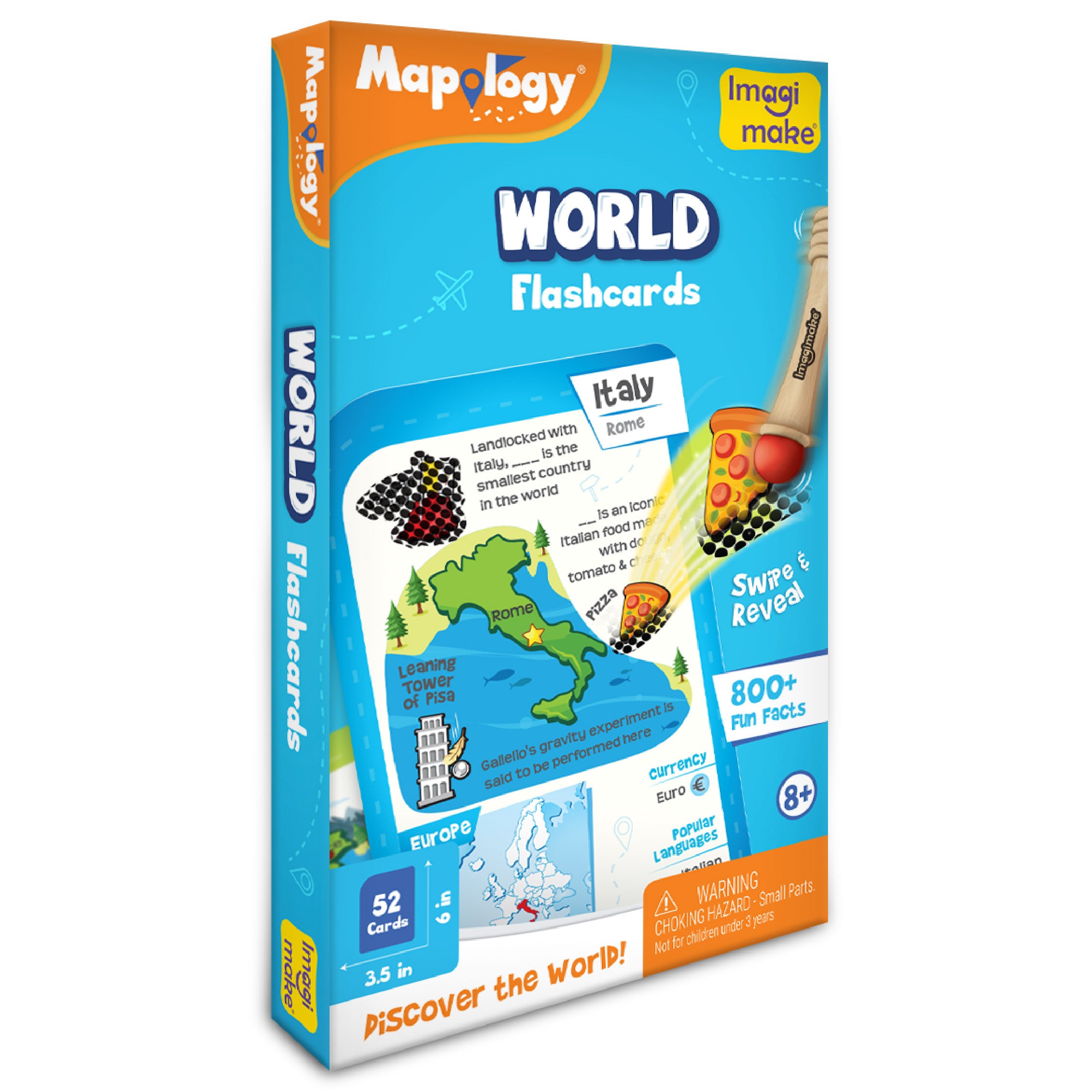 Imagimake Mapology World Flashcards carduri educative 52 buc