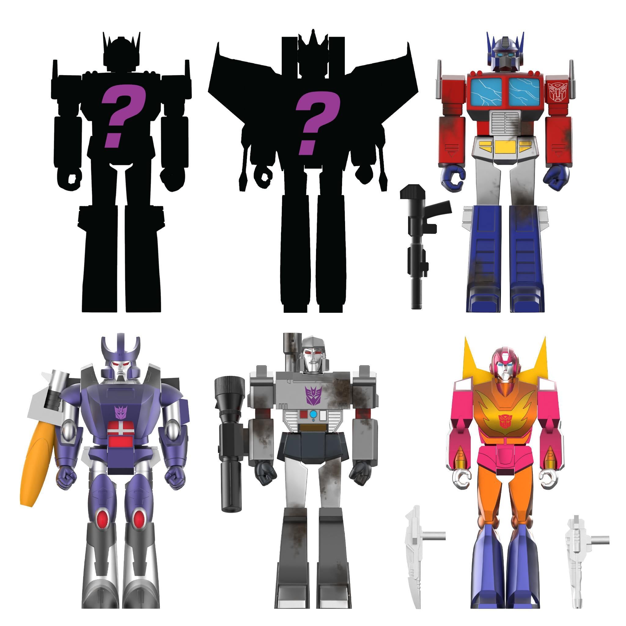 Super7 ReAction Transformers Wave 6 cutie oarba set 12