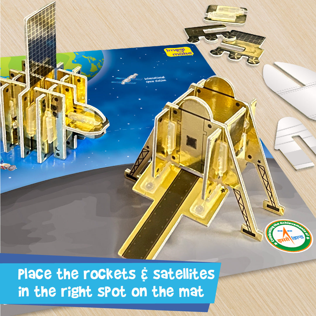 Imagimake Mapology Mission Chandrayaan macheta spatiala 12 buc