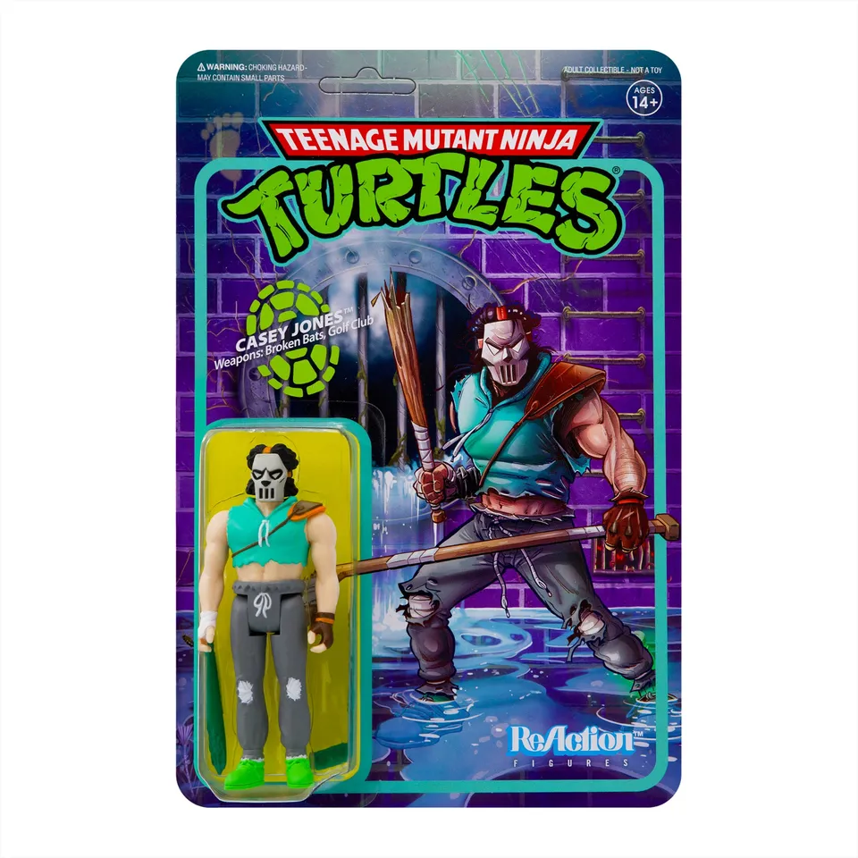 Super7 ReAction TMNT Casey Jones Wave 3 figurina 9,5 cm