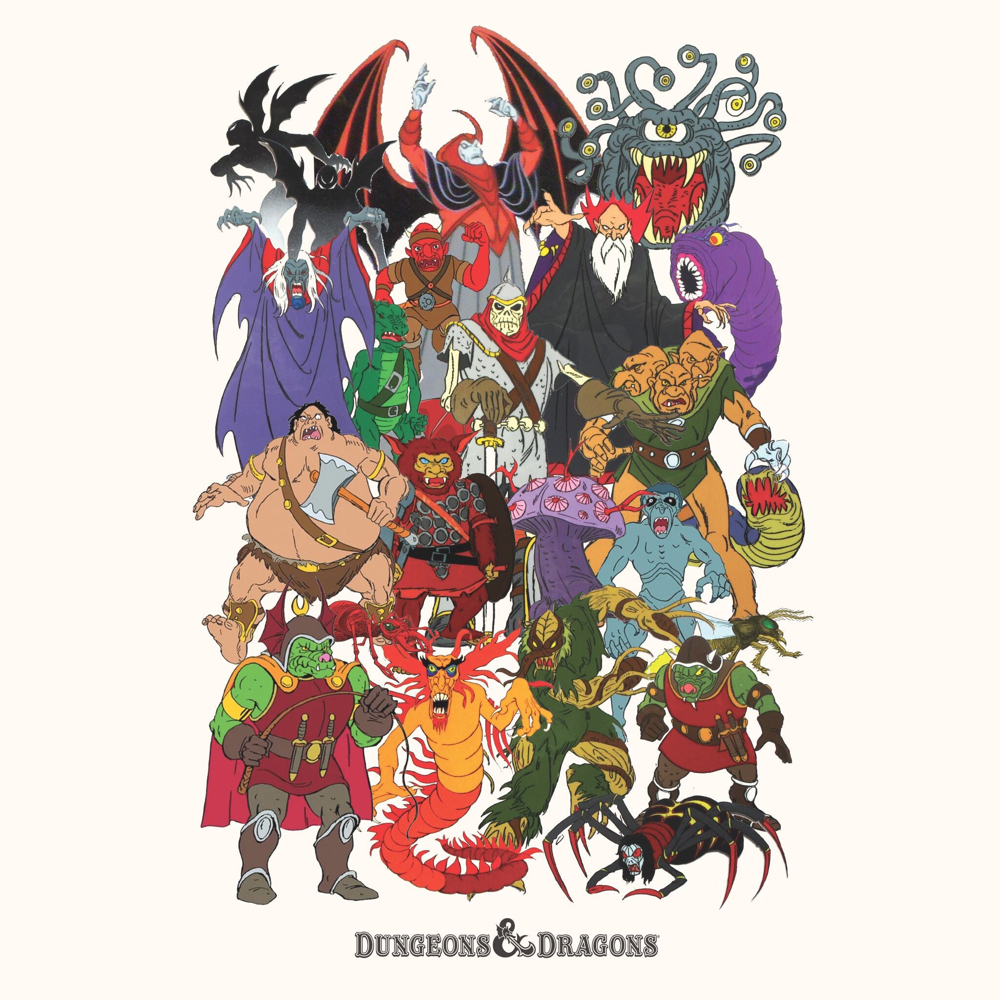 Super7 Dungeons Dragons Villains tricou bumbac crem