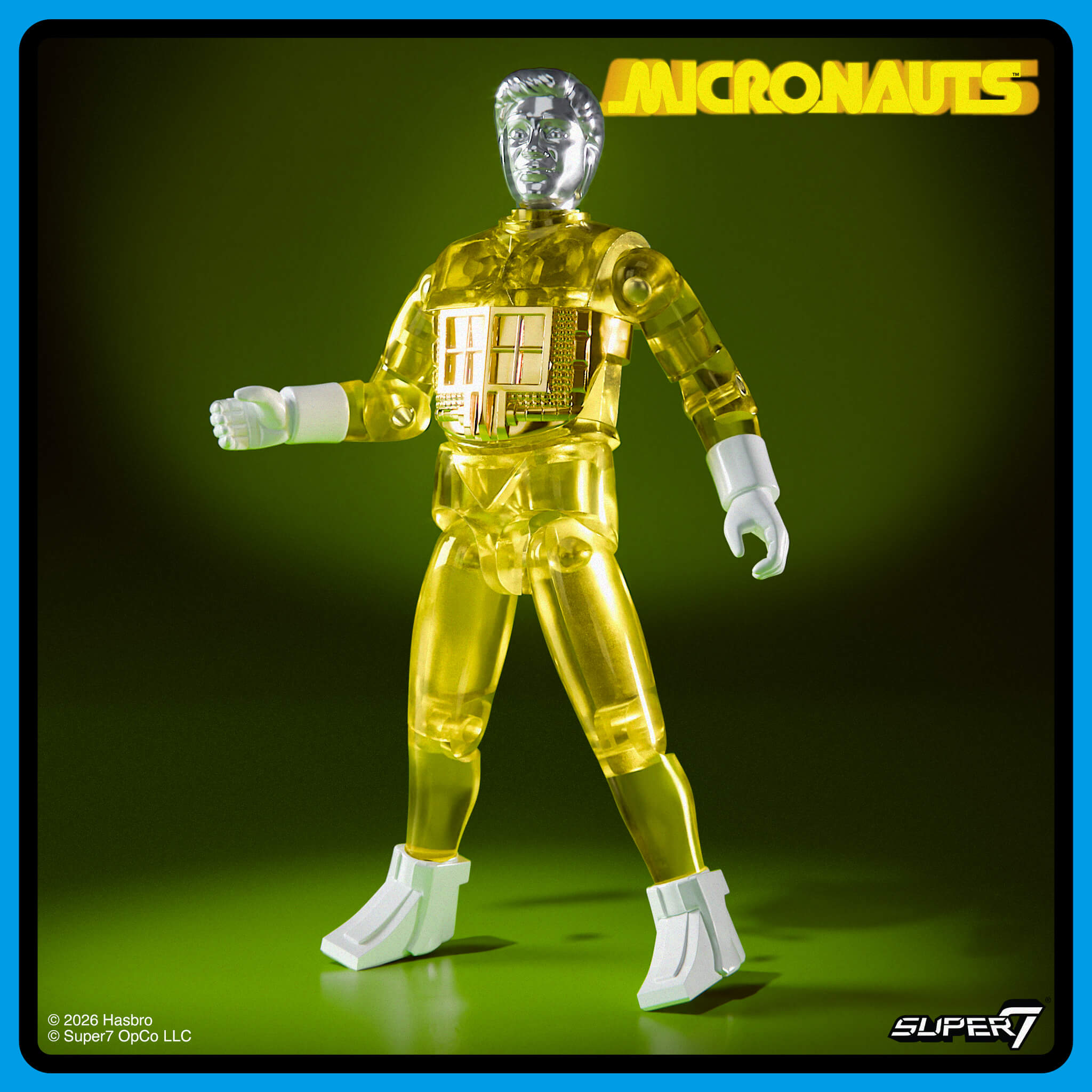 Super7 Micronauts ReAction+ Wave 03 Emperor set 3 figurine translucid