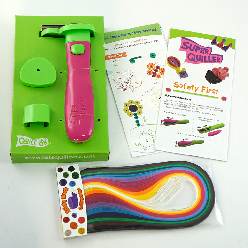 Imagimake Super Quiller set quilling roz benzi hartie