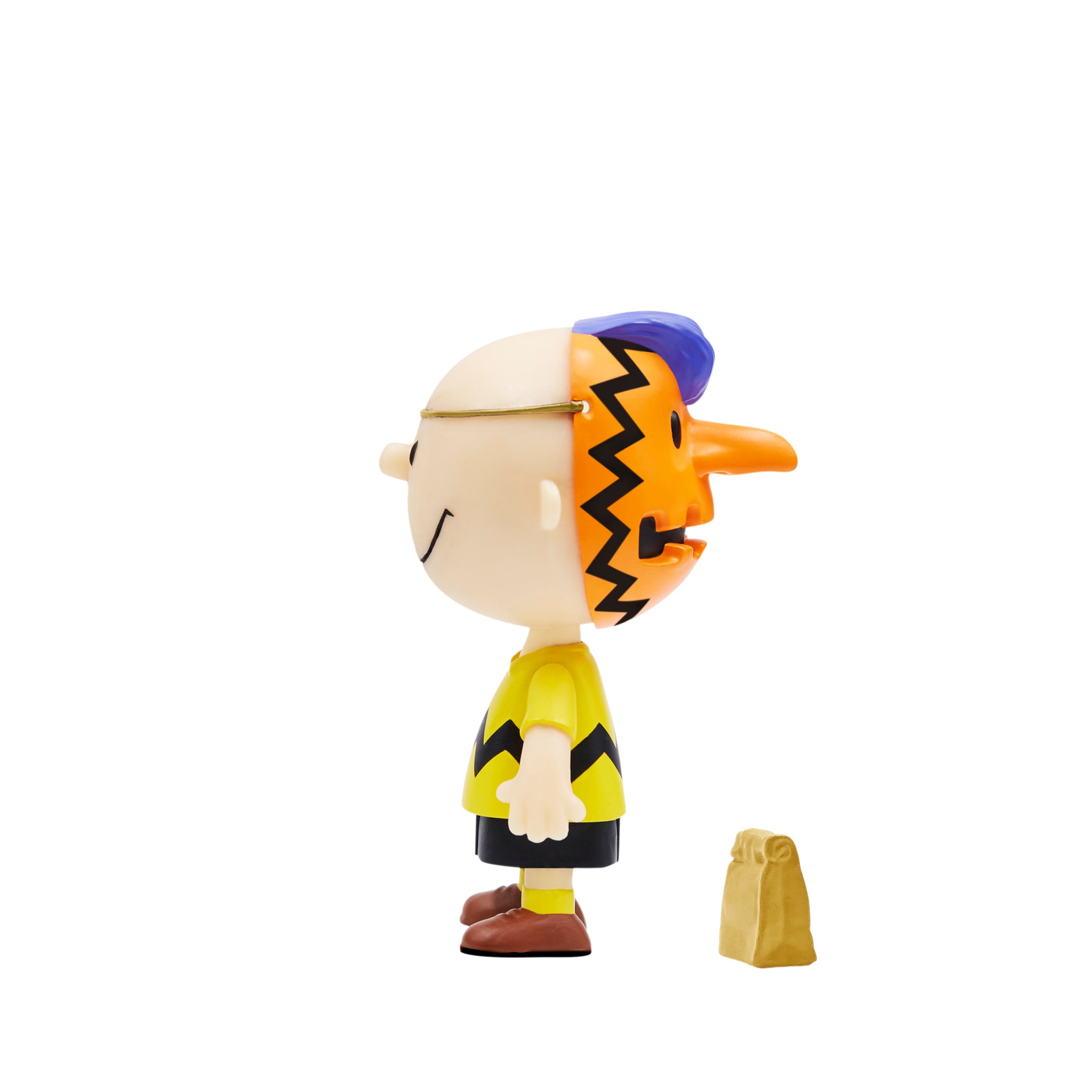 Super7 Peanuts ReAction Masked Charlie Brown figurina masca spate
