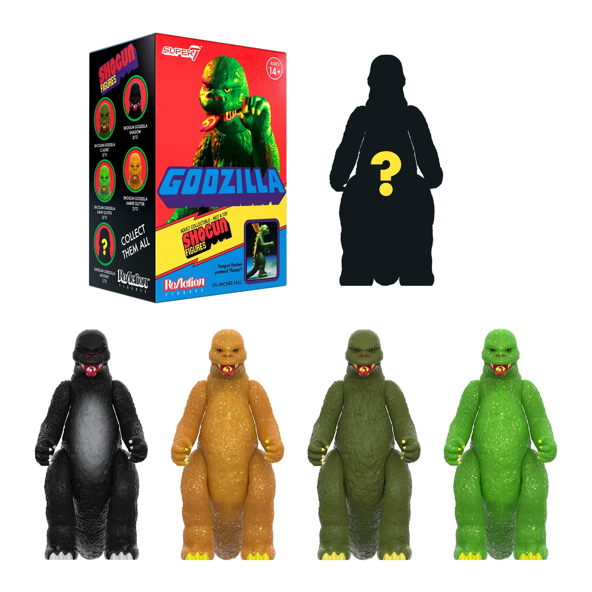 Super7 Toho Blind Box Shogun Godzilla plat variante surpriza