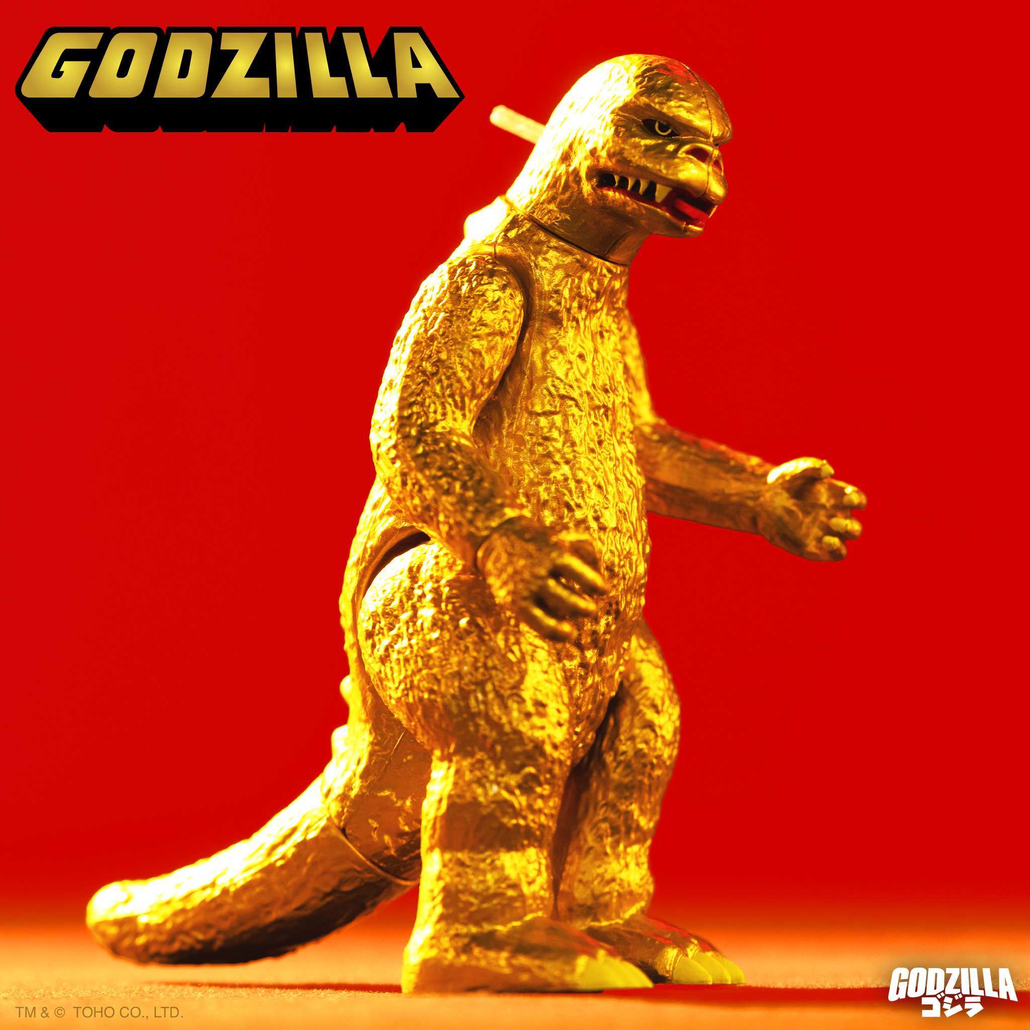 Super7 Toho Shogun Godzilla Gold figurina aurie 9,5 cm