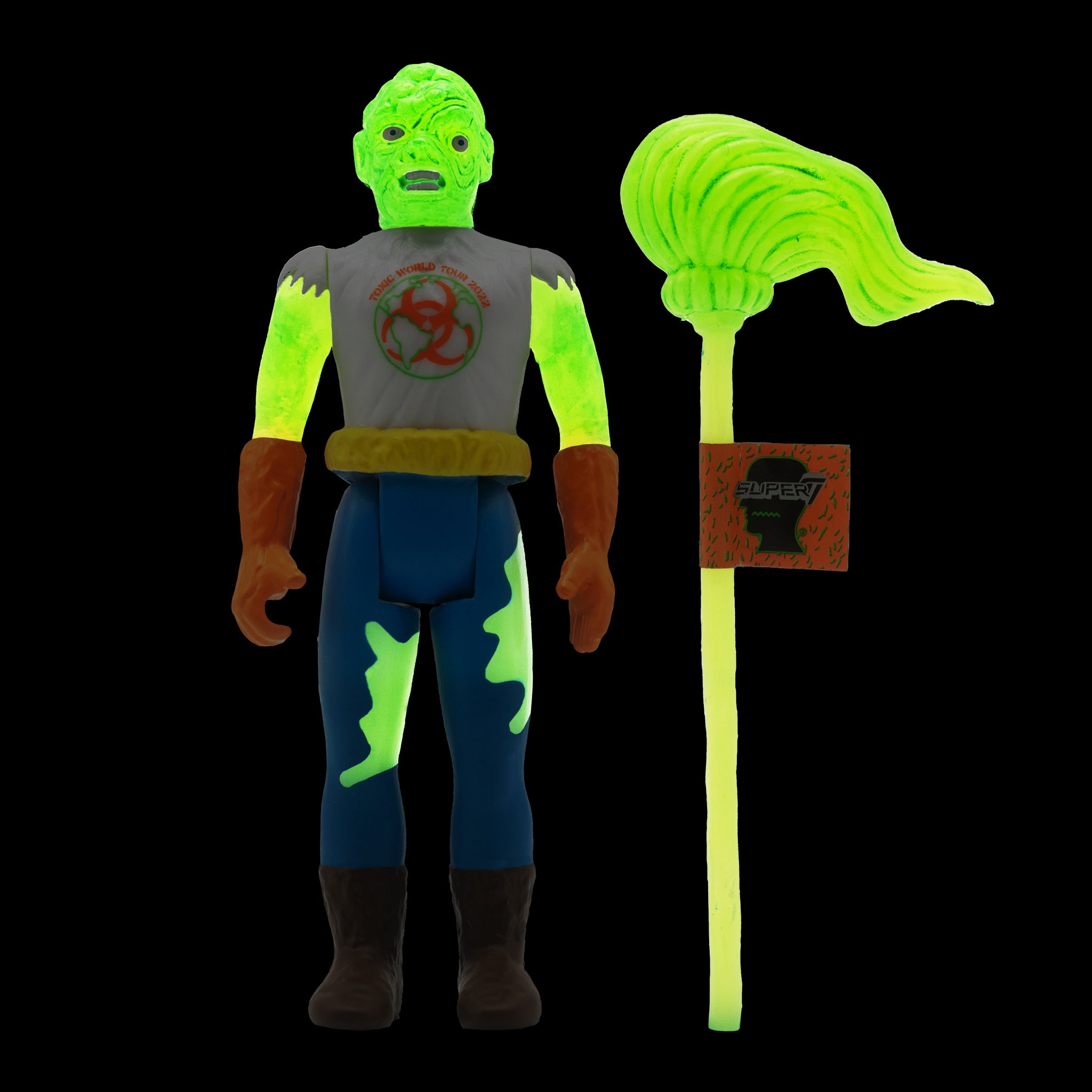 Super7 Toxic Avenger Toxie figurina fosforescenta 9,5 cm