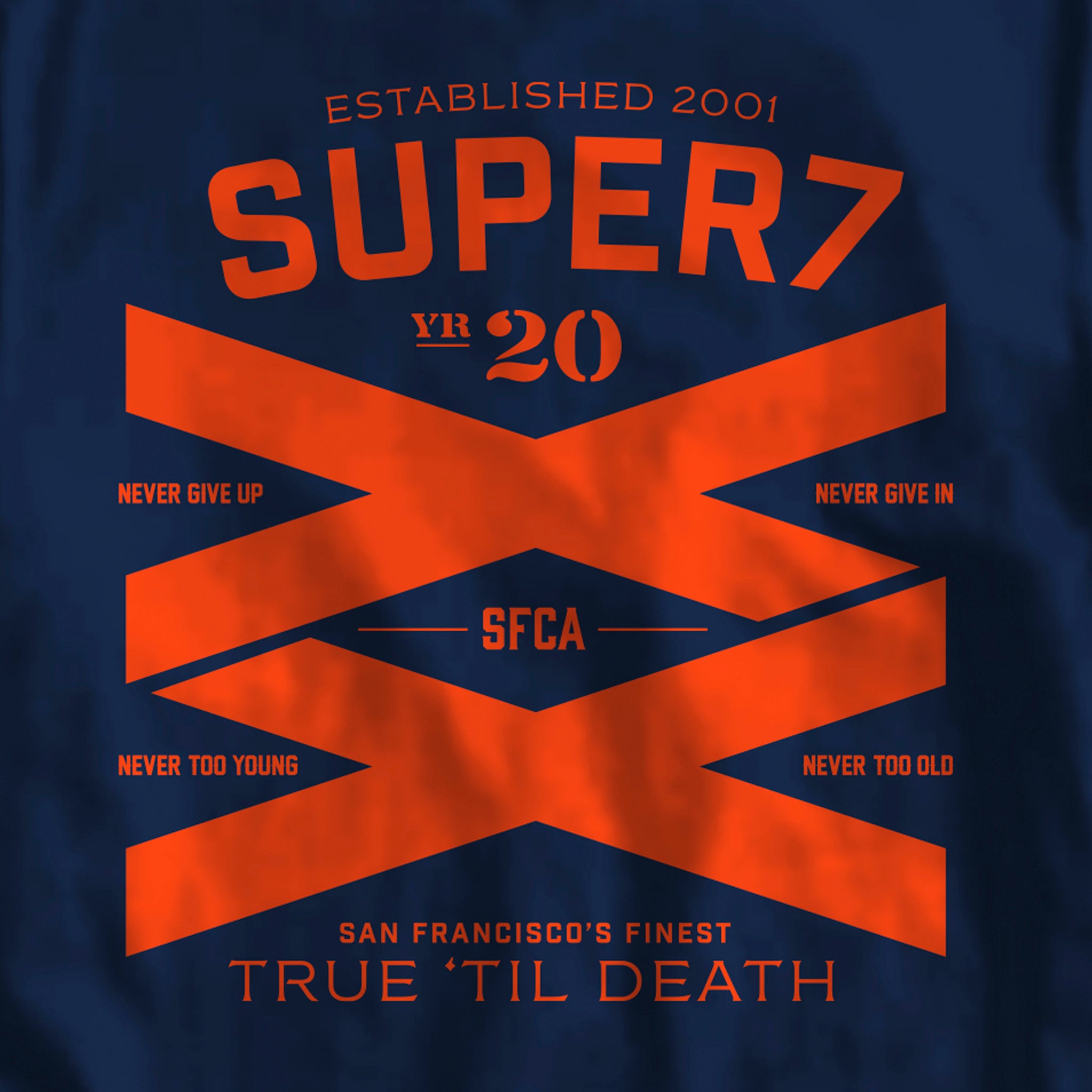 Super7 20th Anniversary tricou bleumarin bumbac unisex