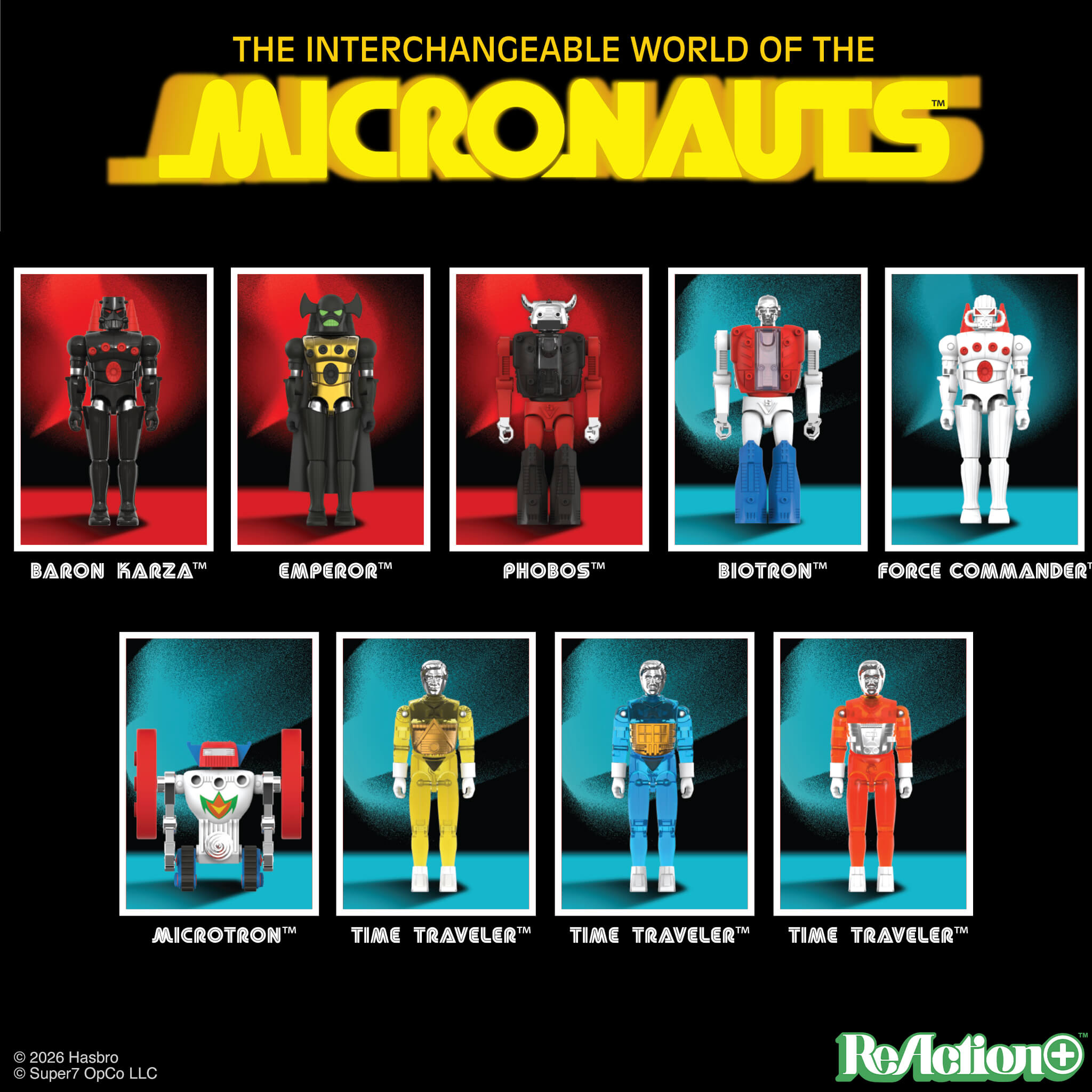 Super7 Micronauts ReAction+ Phobos figurina 10 cm