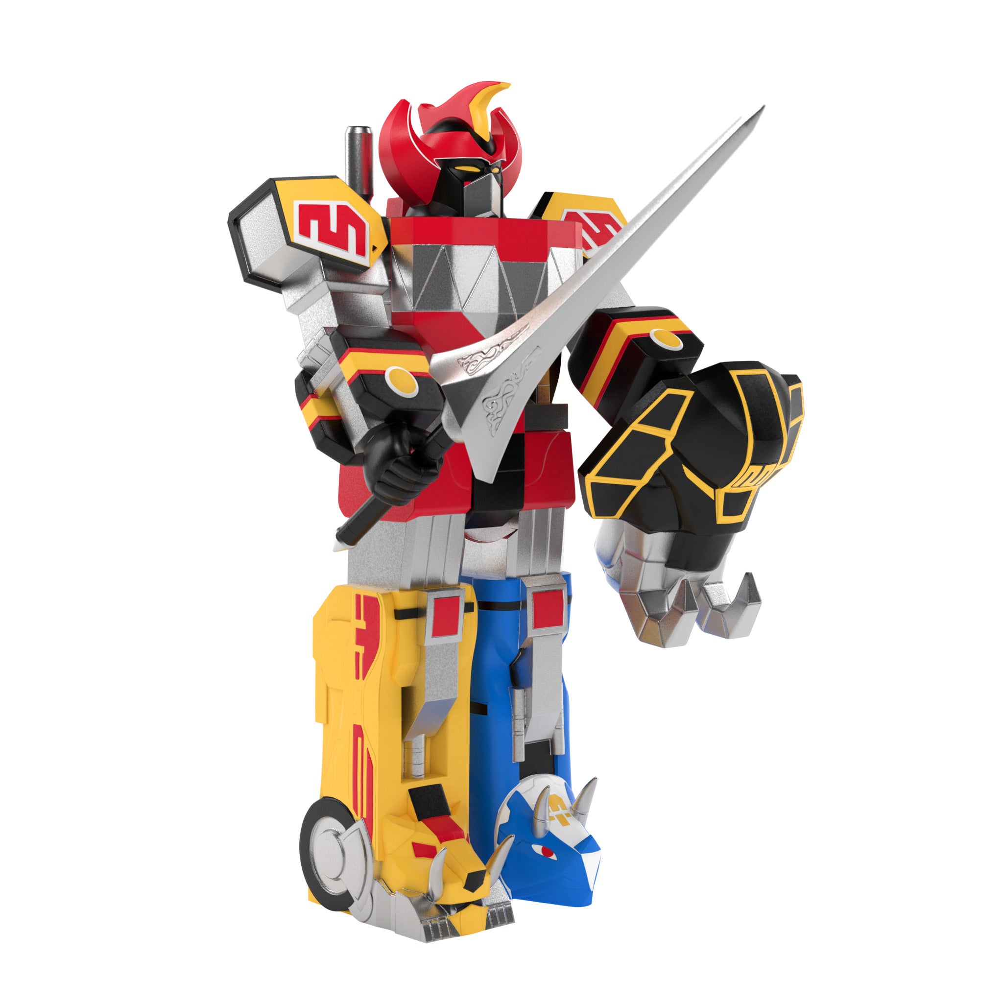 Super7 ReAction Power Rangers Megazord figurina 15 cm