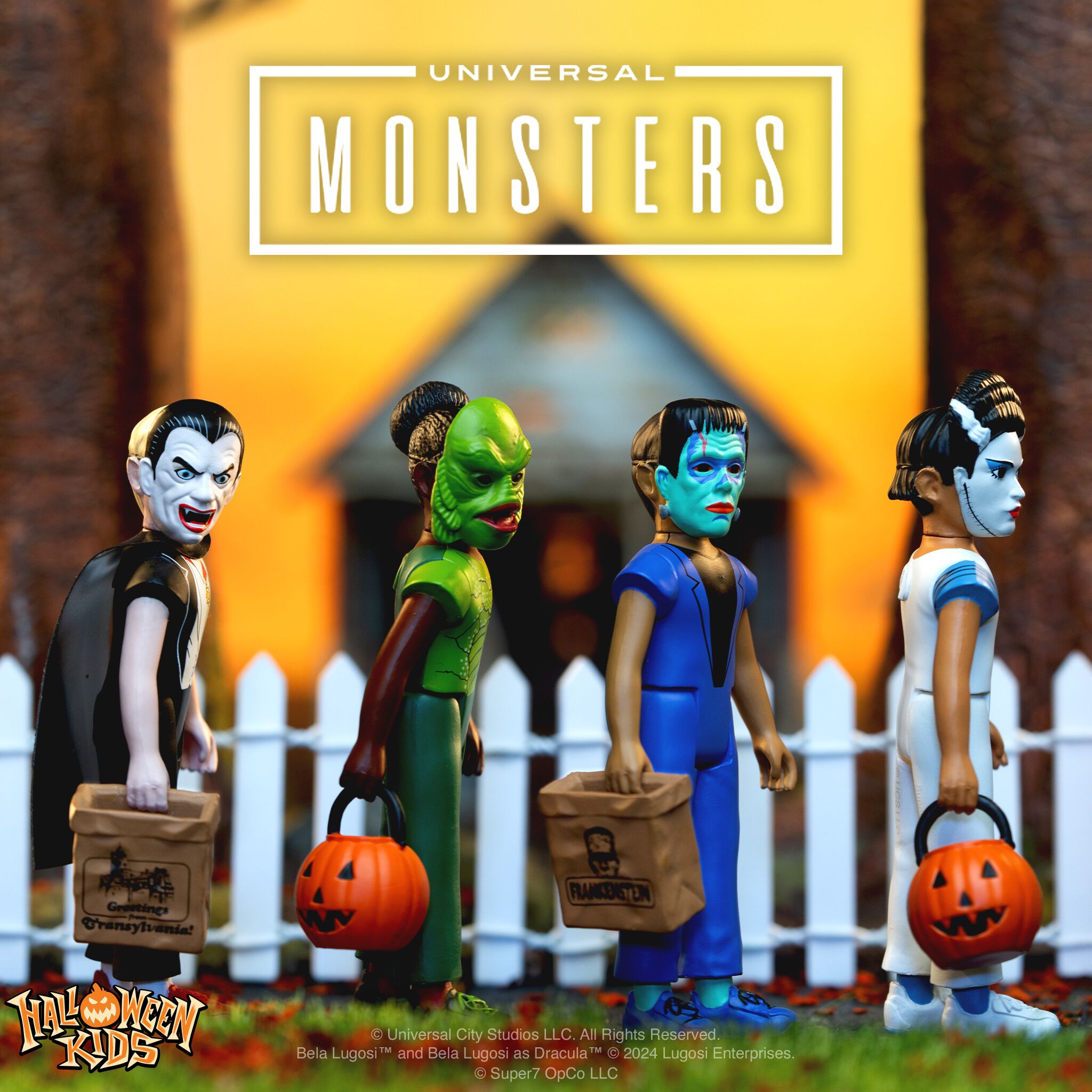 Super7 Halloween Kids ReAction Bride Frankenstein figurina