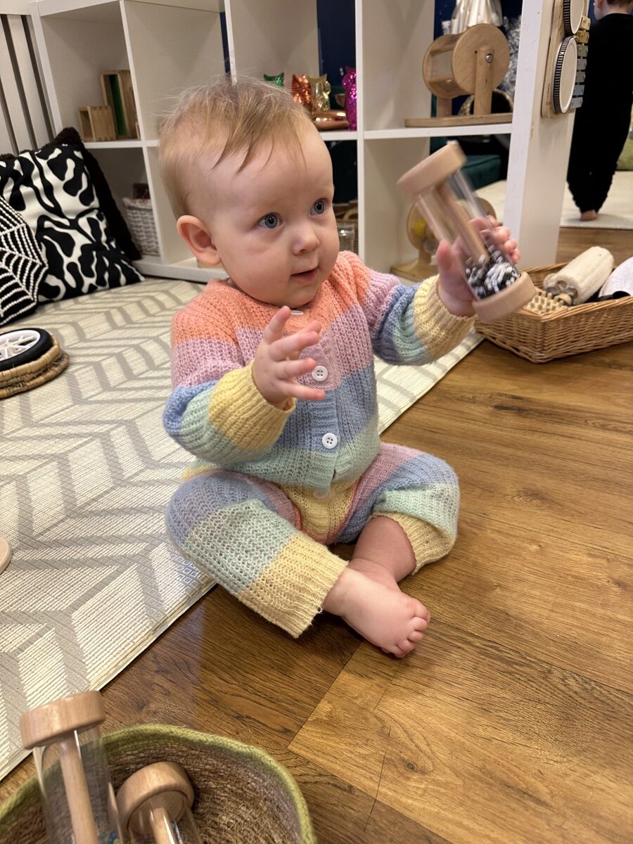 Yellow Door Rattle Rollers role senzoriale bebelusi 3 buc