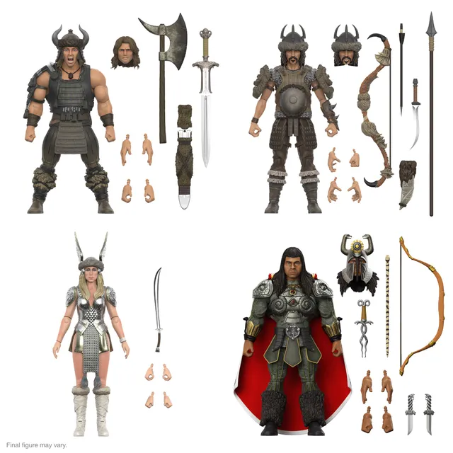 Super7 Conan ULTIMATES Battle of the Mounds set 4 figurine