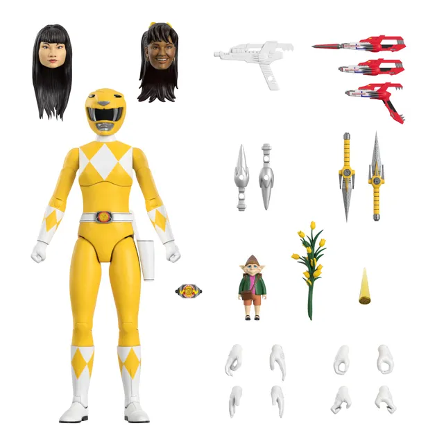 Super7 Power Rangers Ultimates Yellow Ranger figurina 18 cm