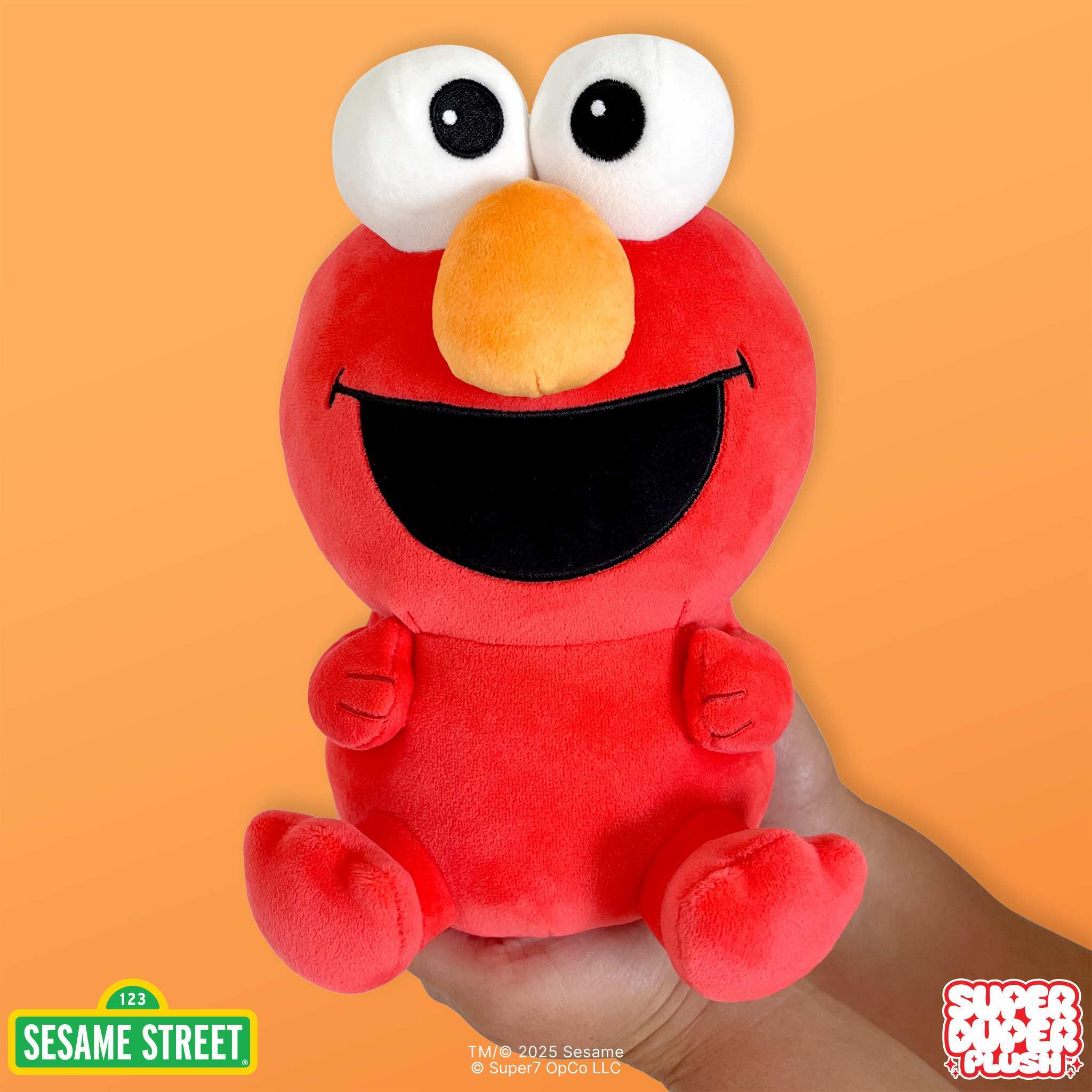 Super7 Super Duper Plush Elmo plus 20 cm moale