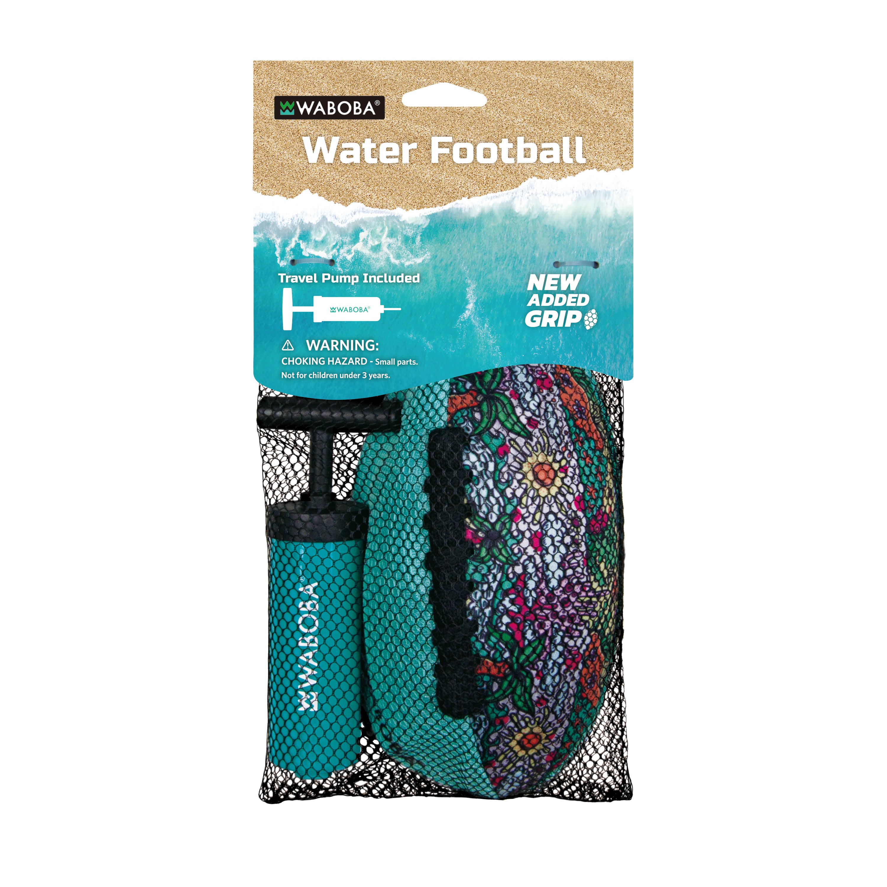 Waboba Beach Football minge plajă portocalie 9 inch cu pompă